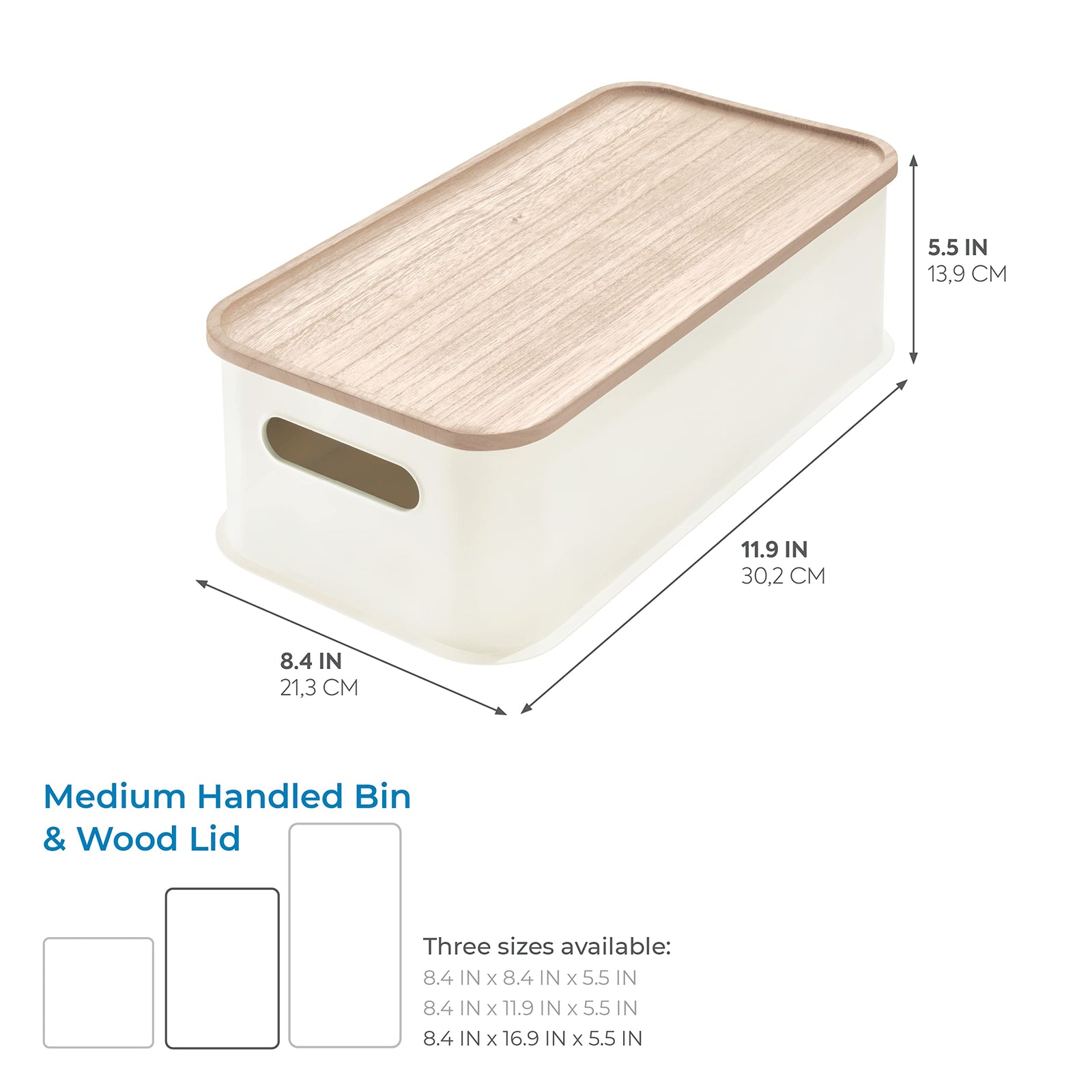 ID 086710 Beige Medium Opbergbox met Handvat en Deksel