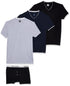 Hero Basic mens Set Of 3 - Double V Neck t-Shirts + Free Boxer Underwear (pack of 4)