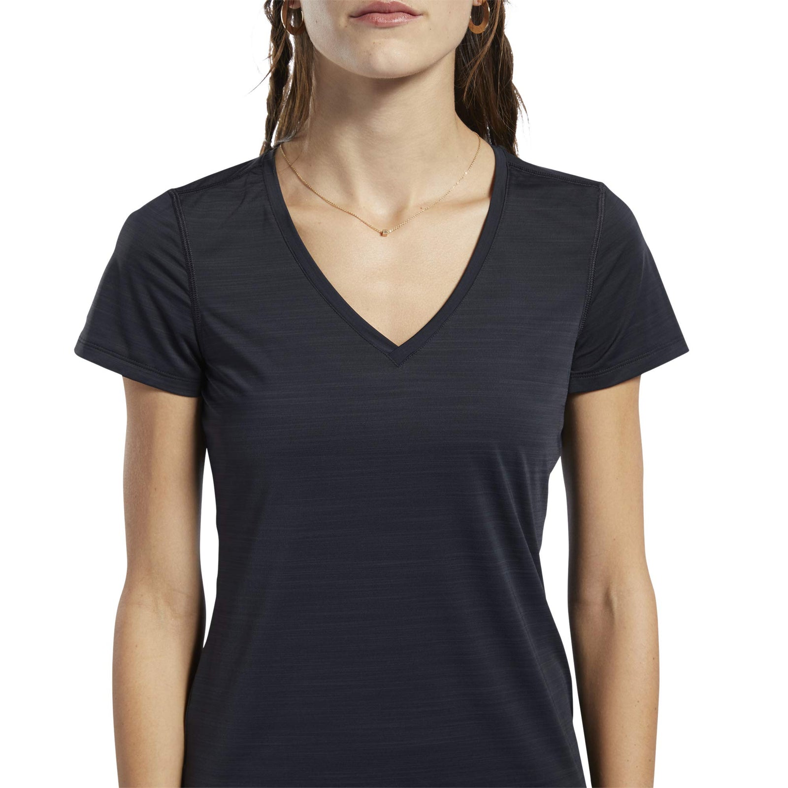 Reebok Women's Ts Ac Athletic T-Shirt, Black