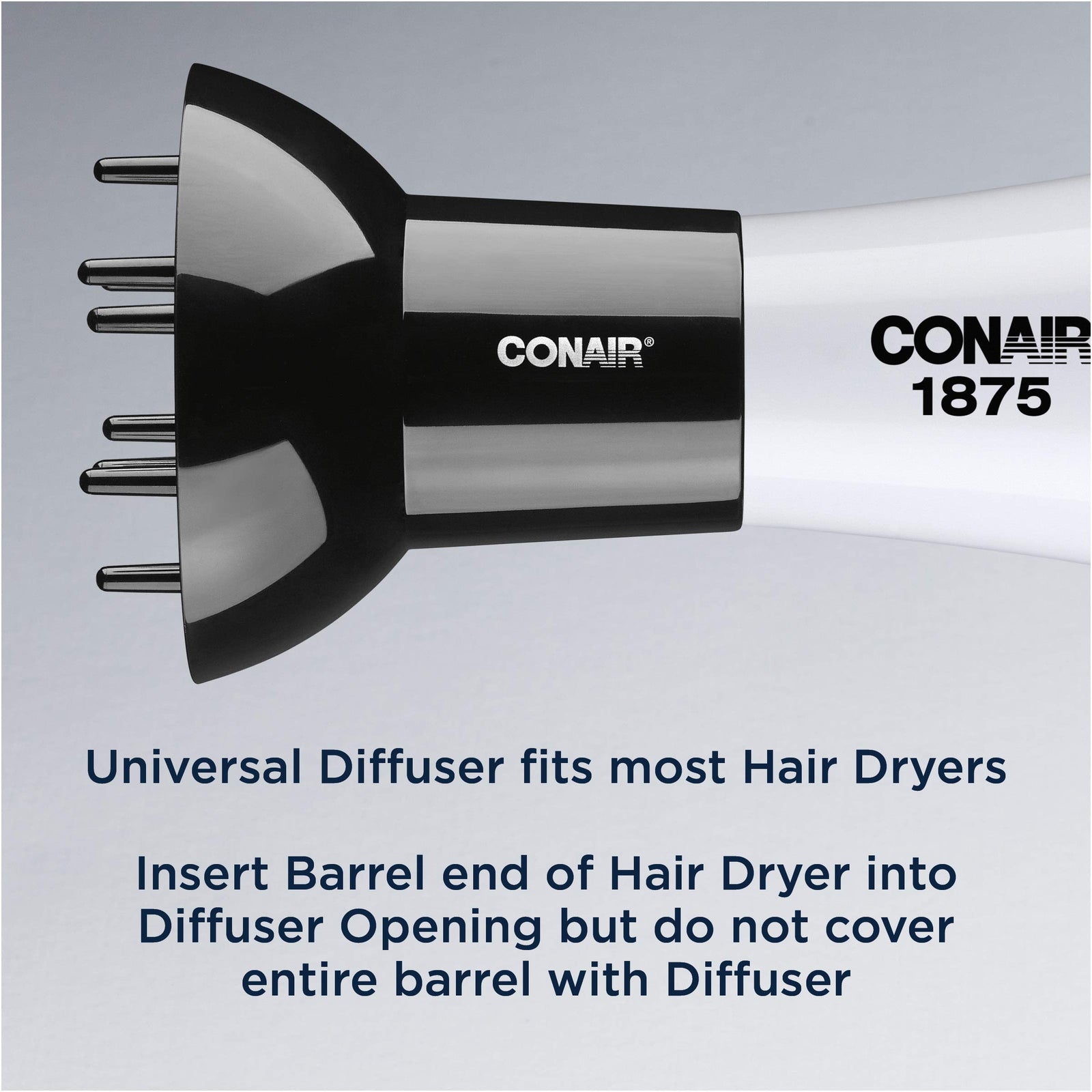 Conair Volumizing Hair Diffuser – Adjustable Hair Dryer Attachment for Frizz-Free Curls