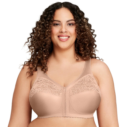 Glamorise womens MagicLift Front Close Support Bra Full Figure Plus Size Magiclift Front Close Support Bra #1200  Glamorise   