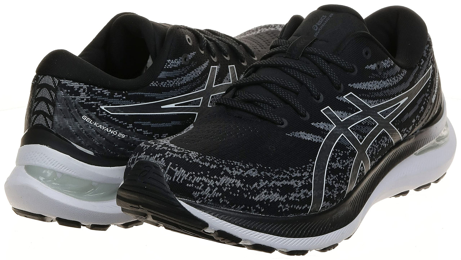 ASICS 1011B440 GEL-KAYANO 29 Running Shoes For Men Size 42 EU - Black White