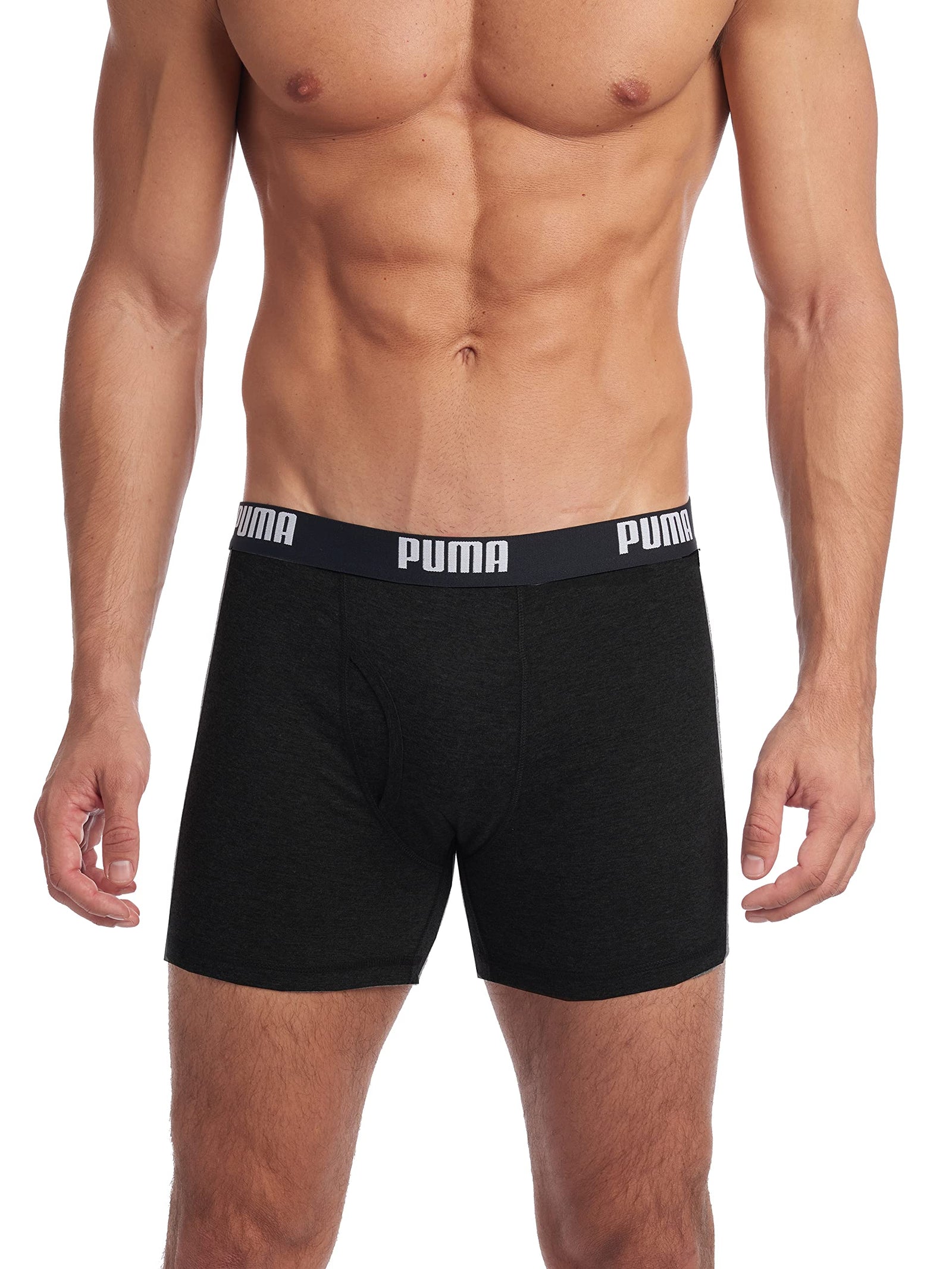 PUMA Men's 3-Pack Cotton Boxer Briefs