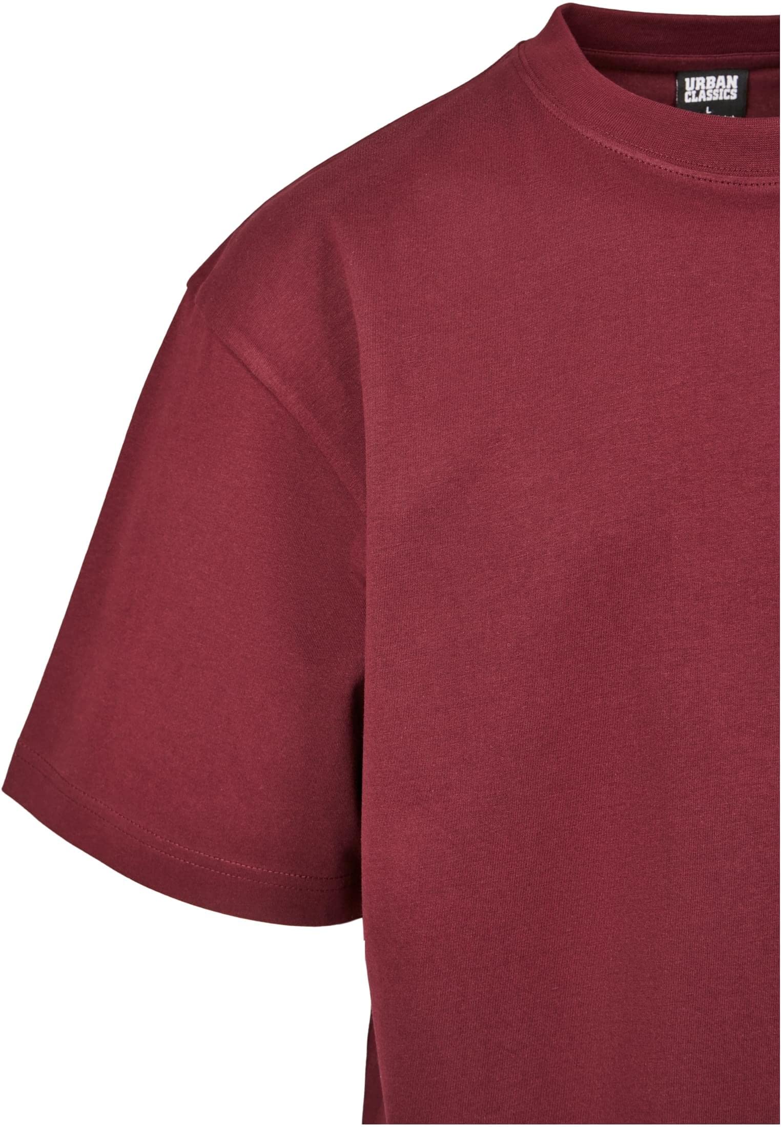 Urban Classics mens Tall Tee Oversized T-Shirt Oversized Short Sleeves T-Shirt with Dropped Shoulders, 100% Jersey Cotton (pack of 1) Size: XL Color: Red wine