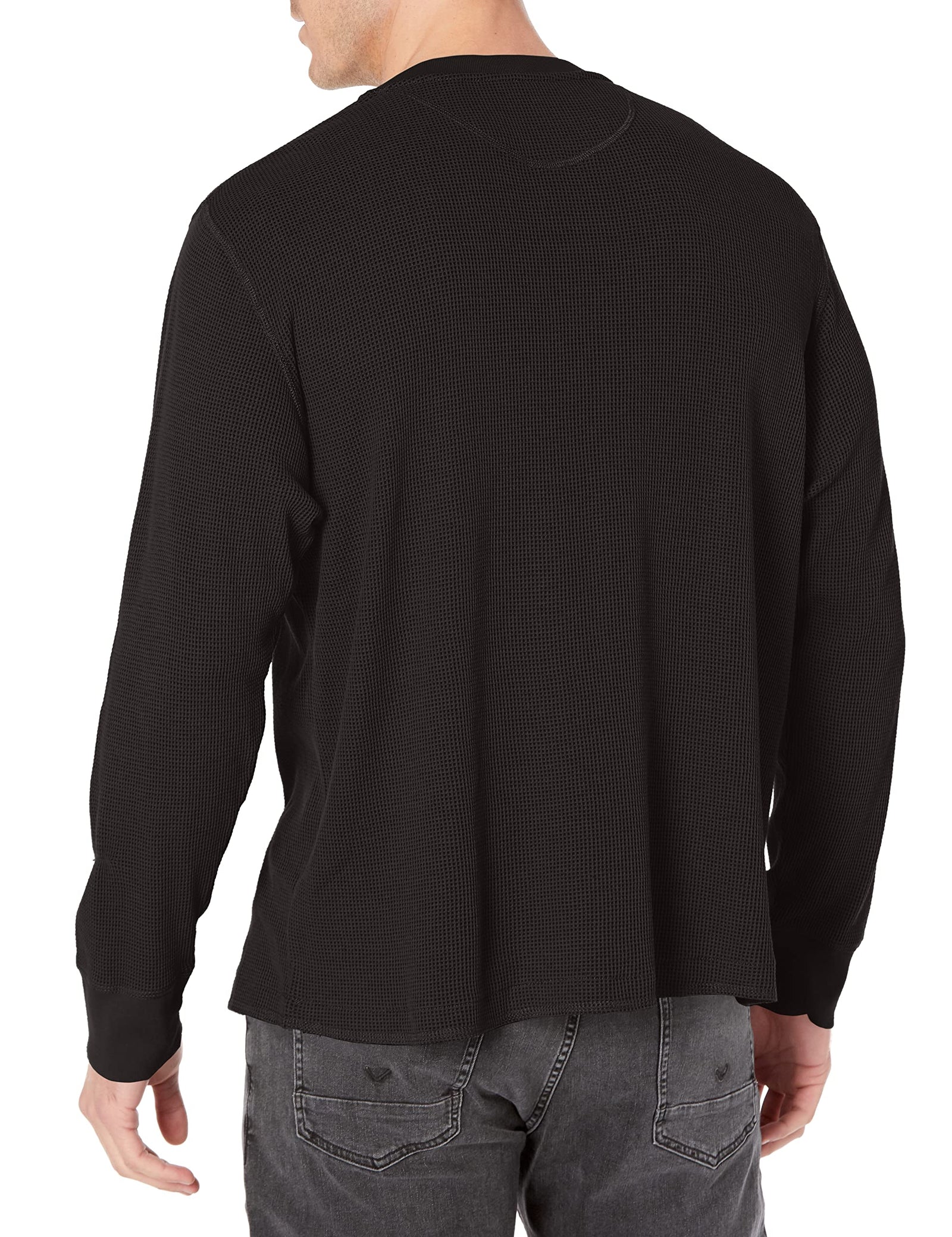 Wrangler Authentics Men's Long Sleeve Waffle Henley