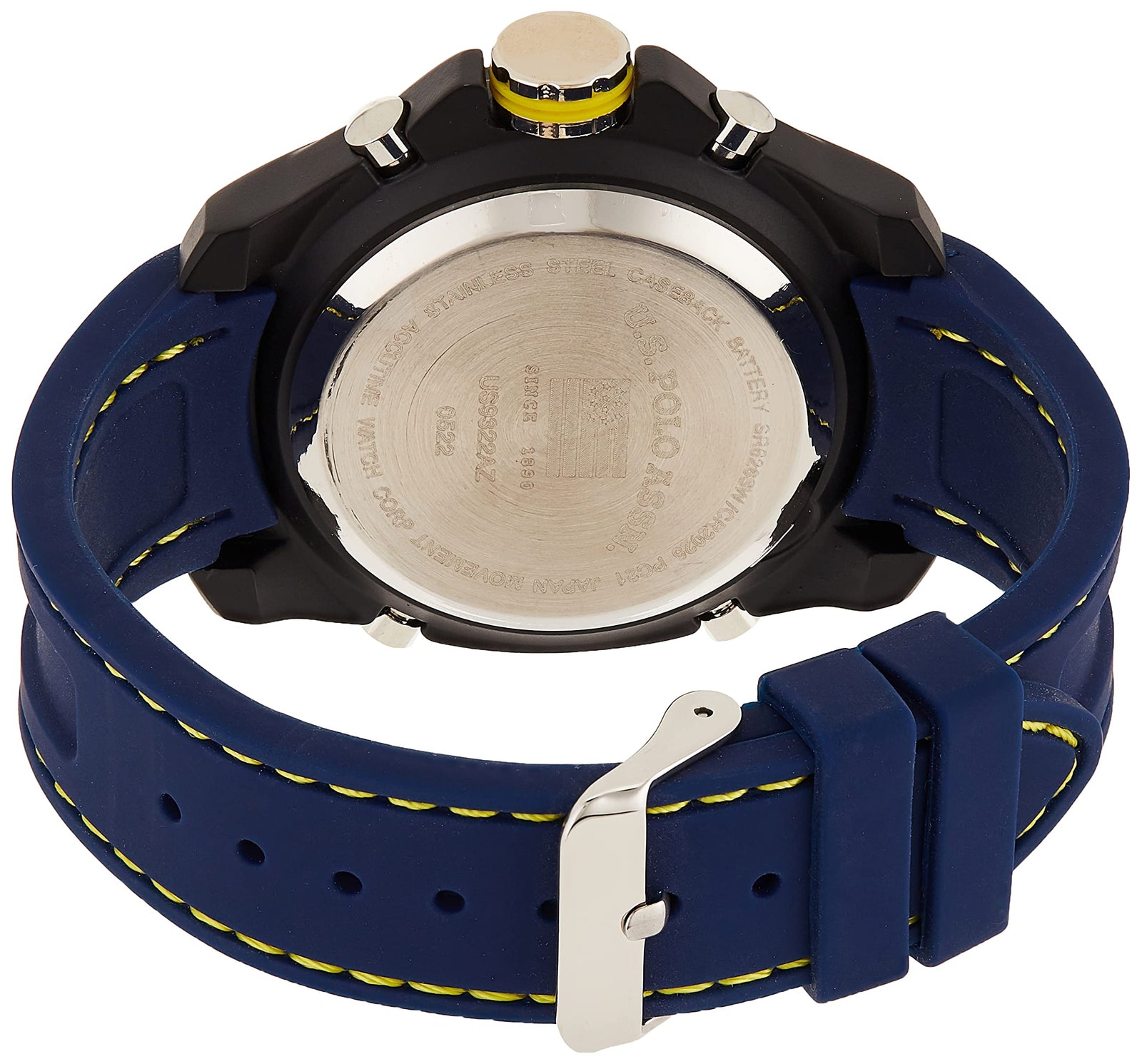 U.S. Polo Assn. Sport Men's US9322 Sport Watch with Navy Silicone Band
