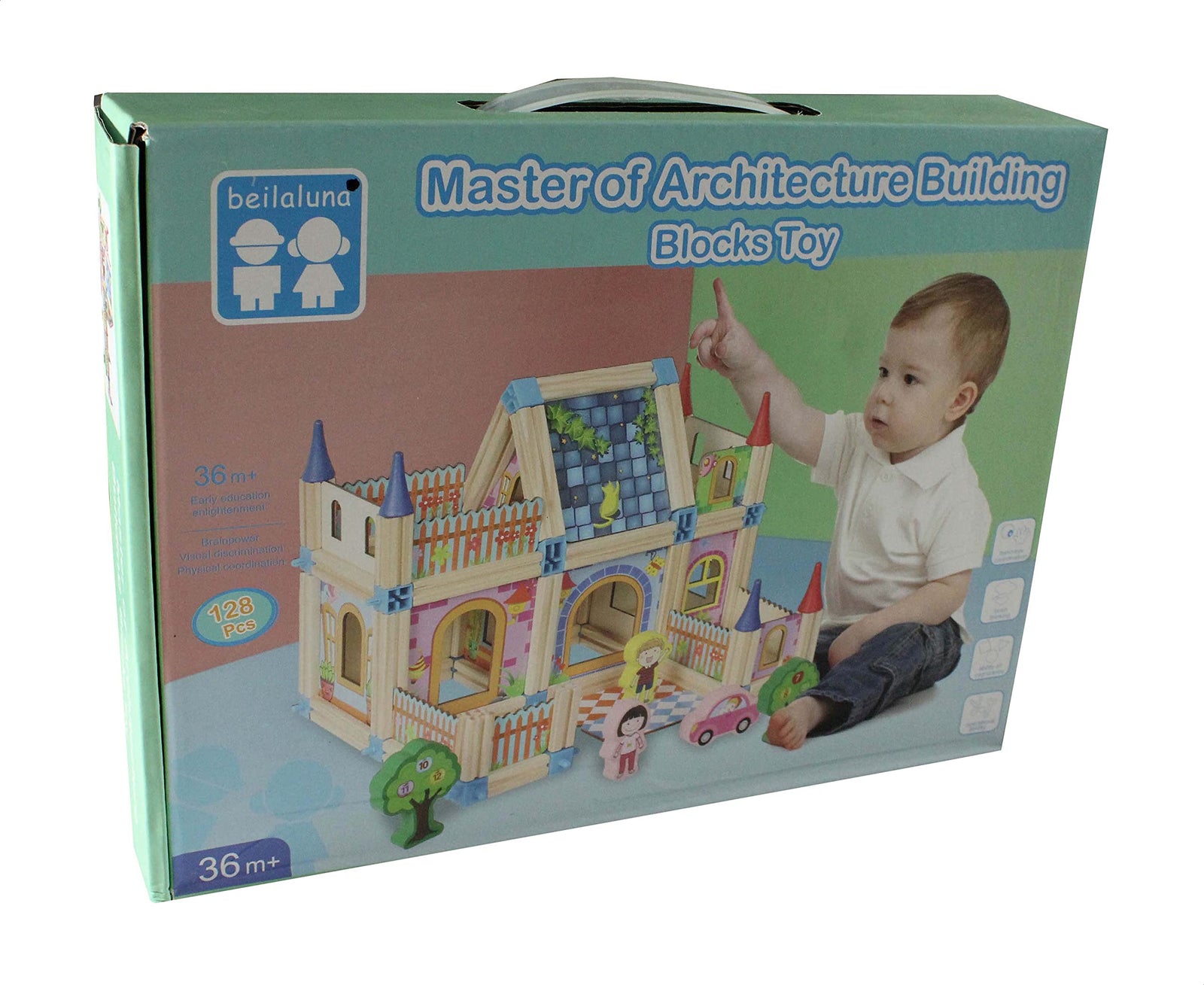 Master of architecture building blocks toy - 128 pieces