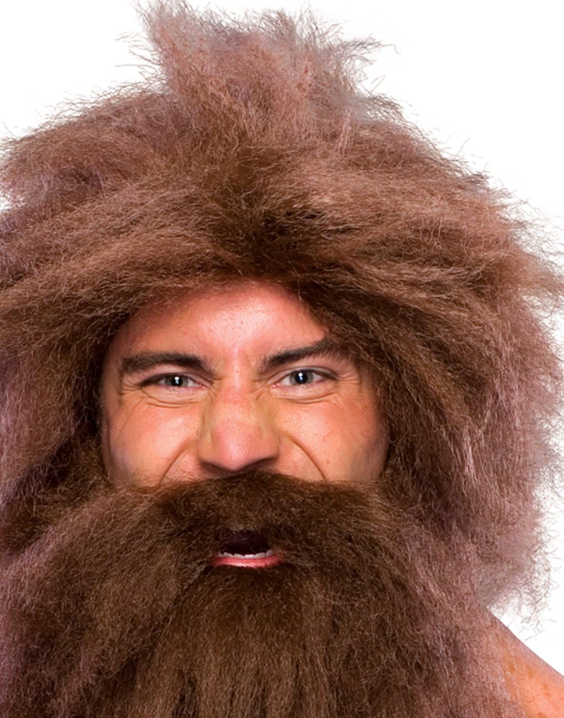 Rubie's Costume Characters Caveman Beard And Set Wig, Black, One size  Rubie's   