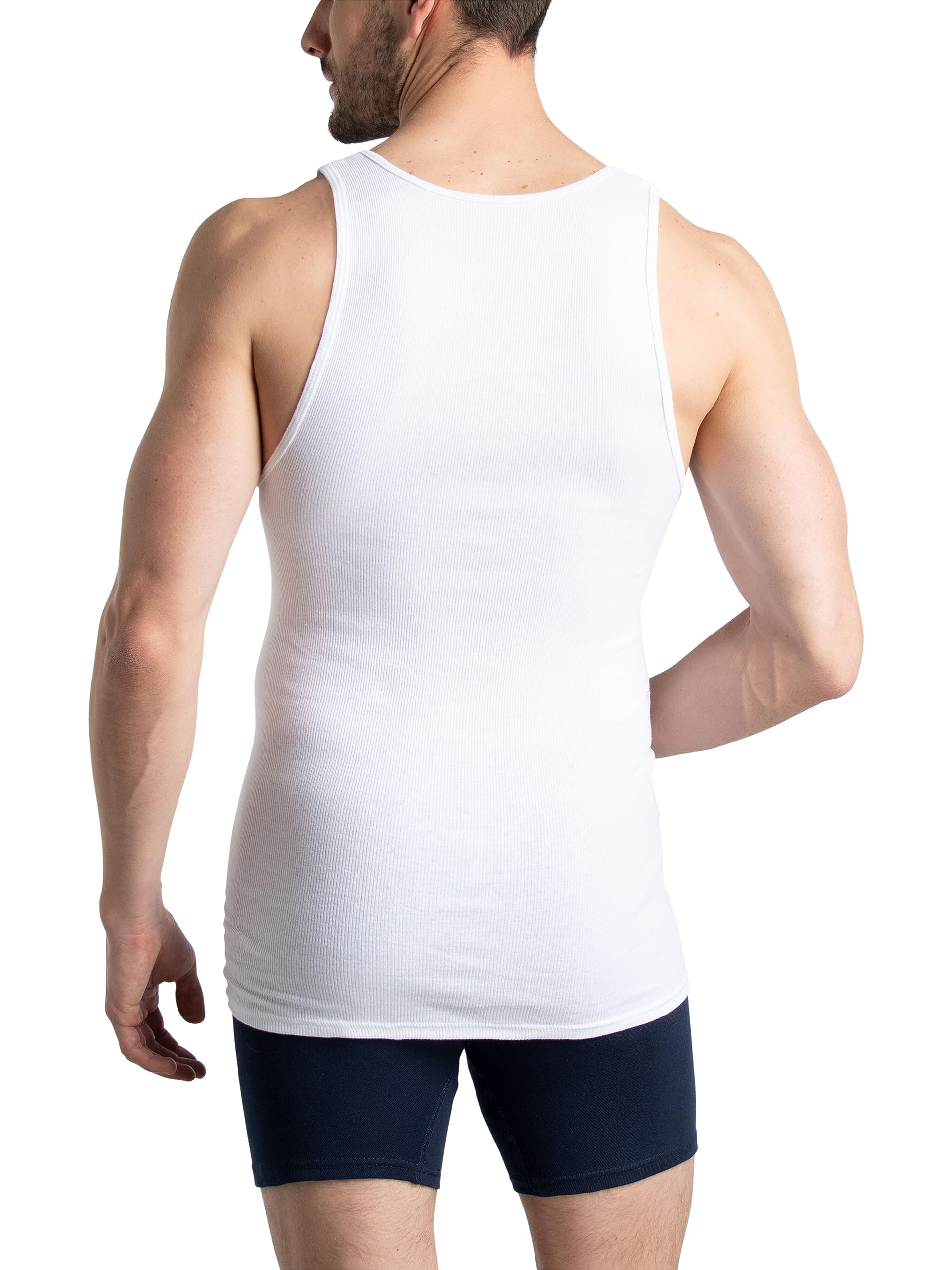 Fruit of the Loom Men's Tag-Free Tank A-Shirt Size: M Color: White