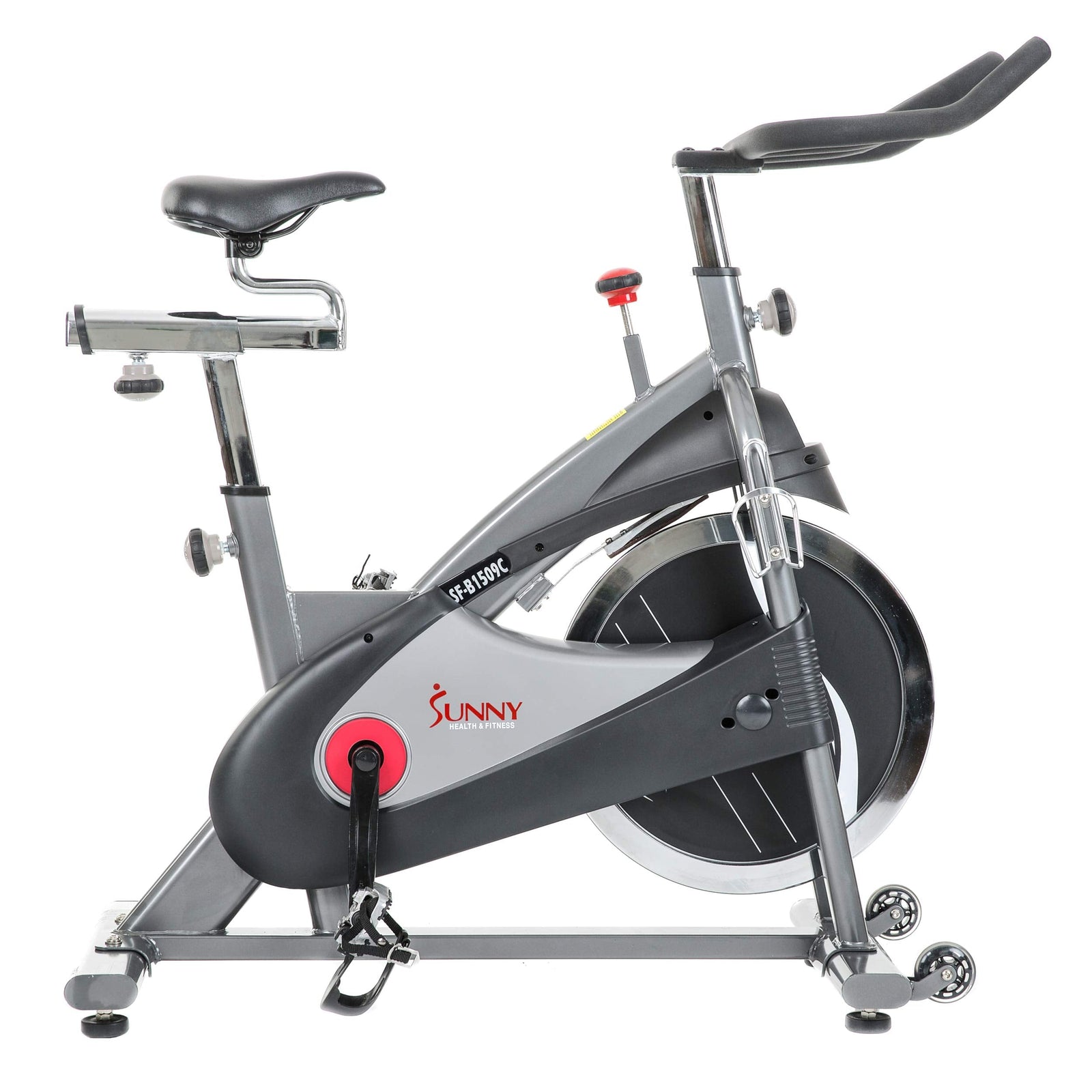 Sunny Health & Fitness Unisex Adult SF-B1509C Chain Drive Premium Cycling Bike - Grey, One Size