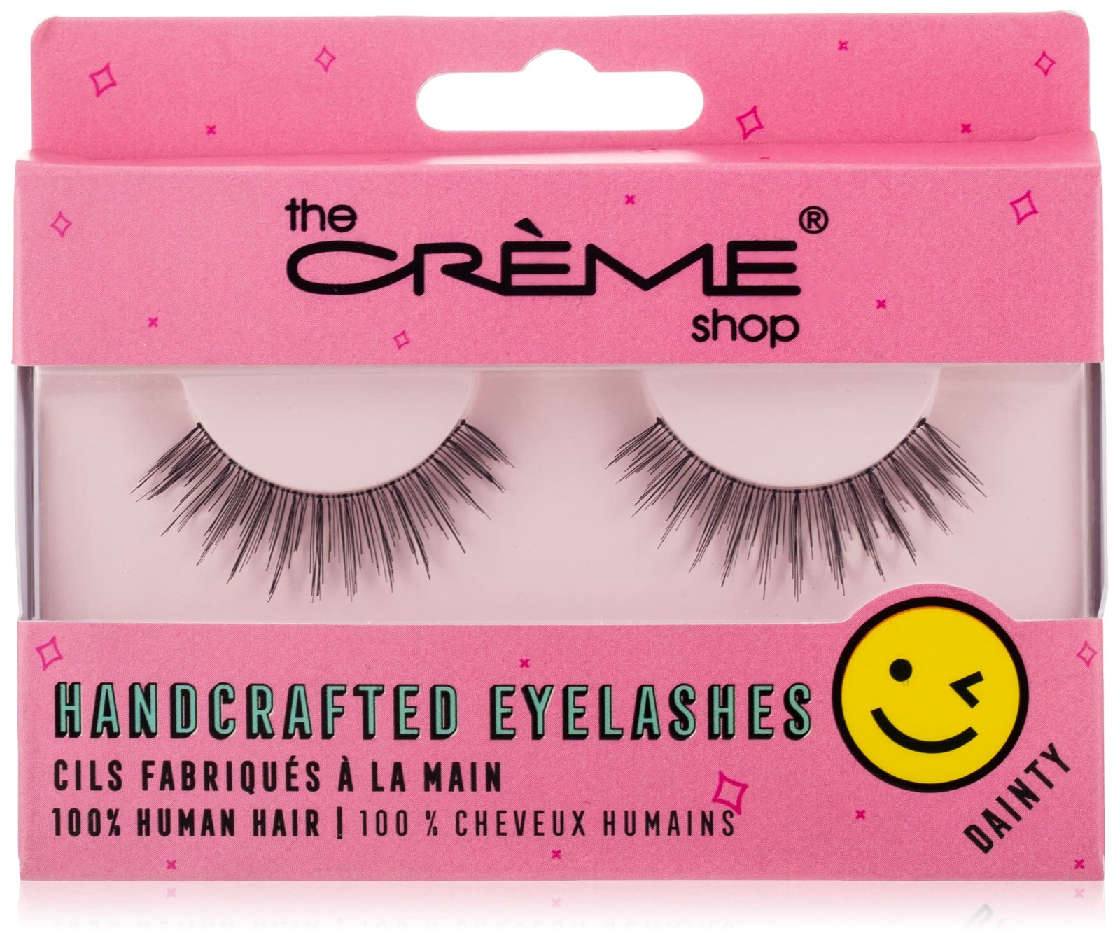 The Crème Shop Natural Defining Eye Lashes - Made with 100% Human Hair (Dainty)