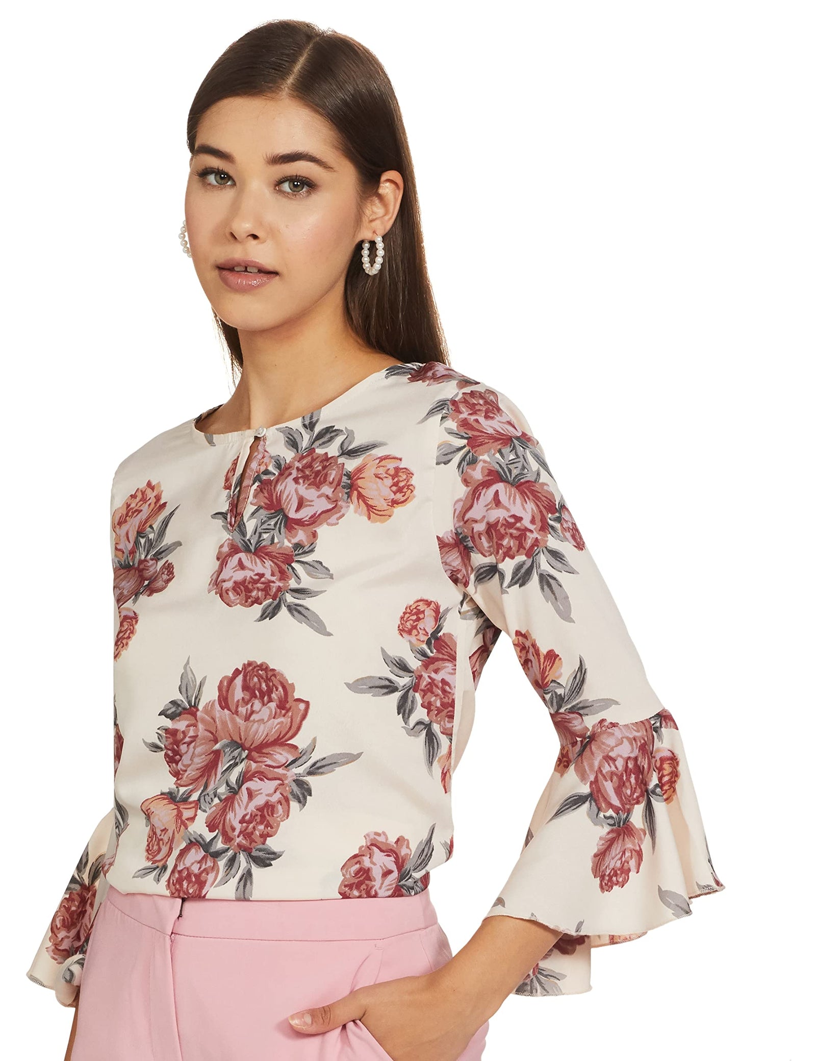 Styleville.in Women's Floral Regular Fit Top