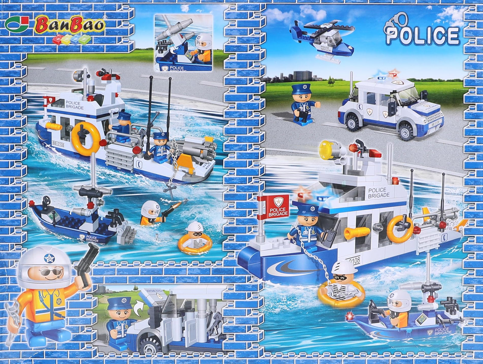 Banbao - police series building set 418-pcs