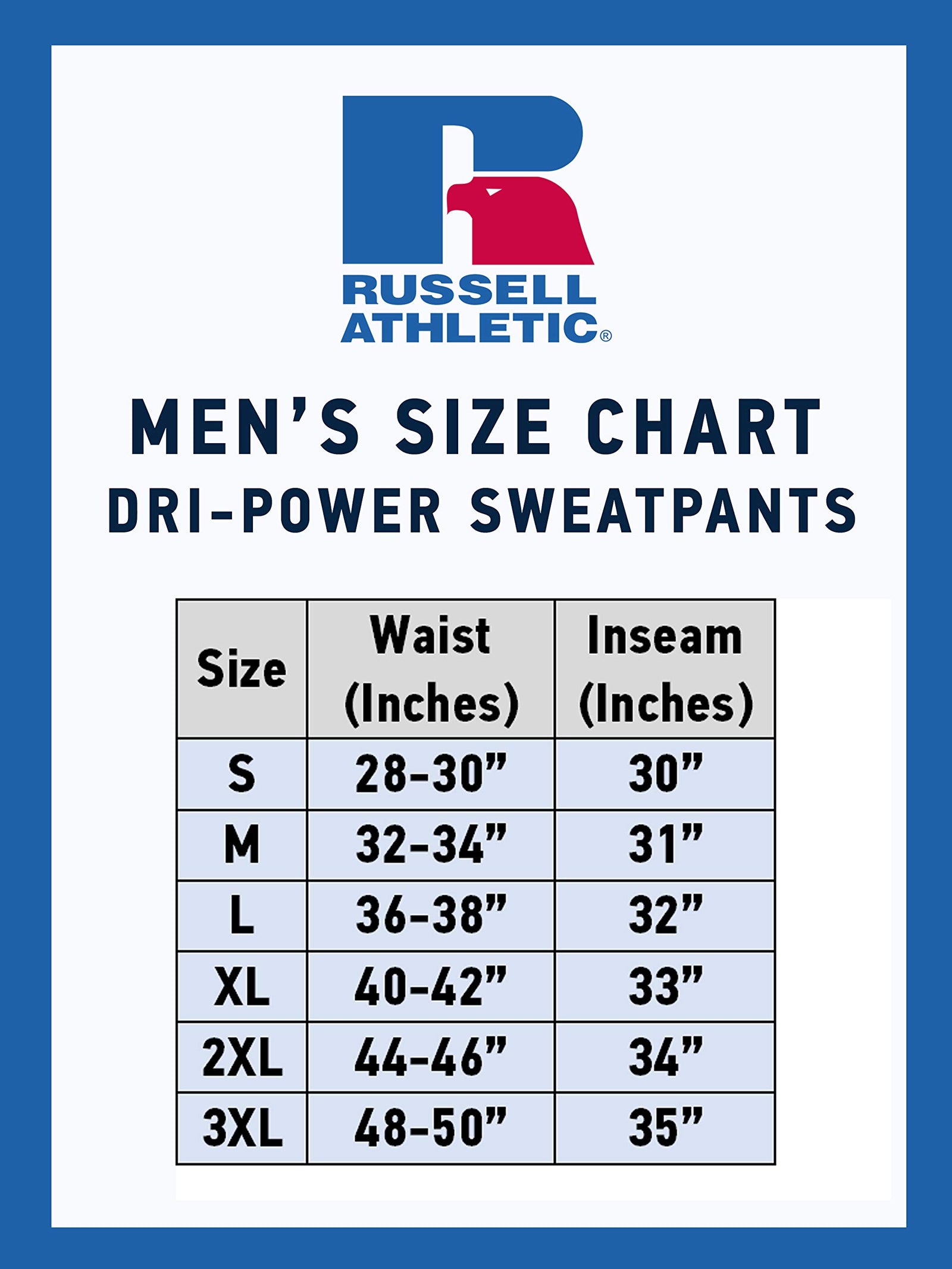 Russell Athletic Men's Dri-Power Open Bottom Sweatpants with Pockets