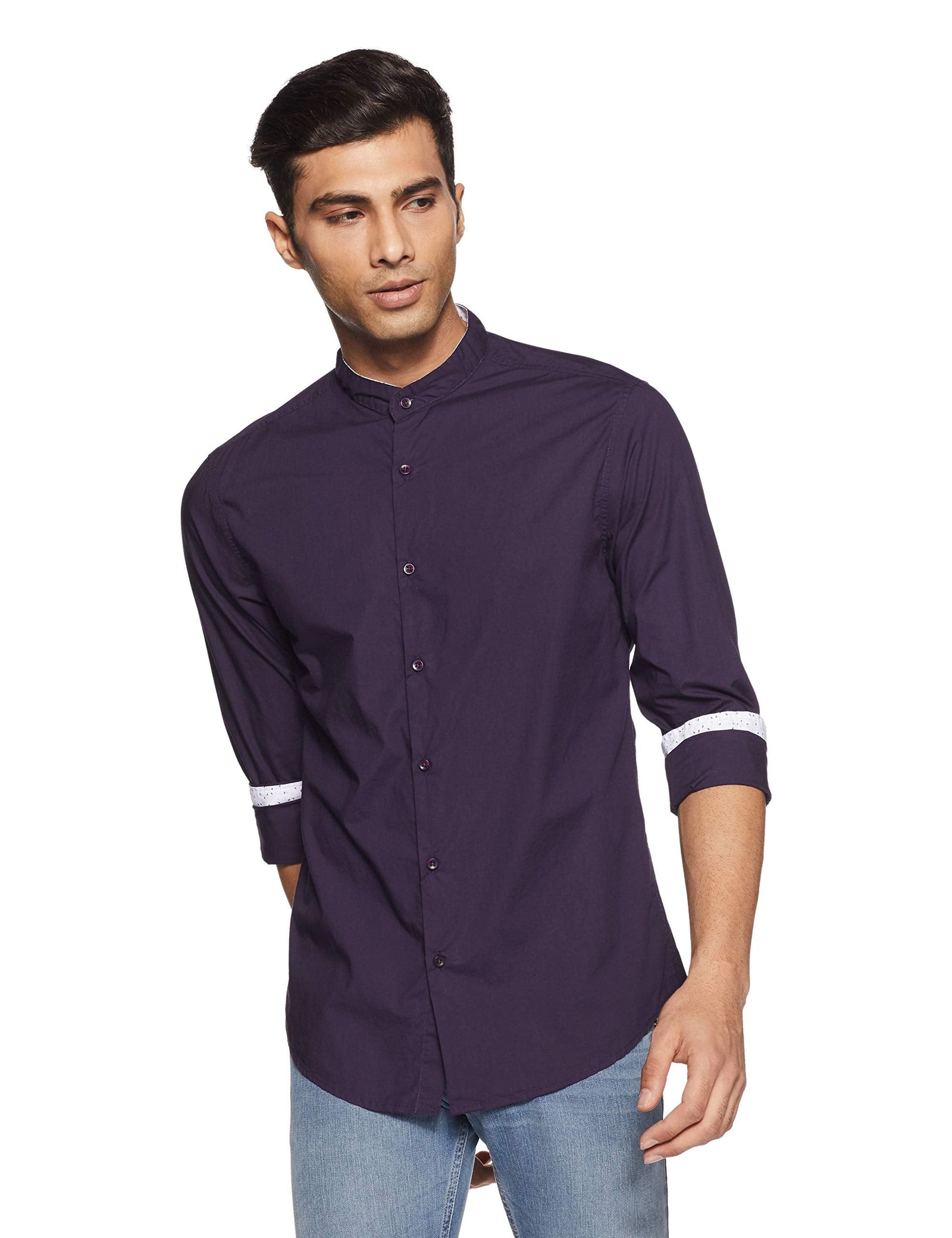 DIVERSE Men's Solid Regular fit Casual Shirt