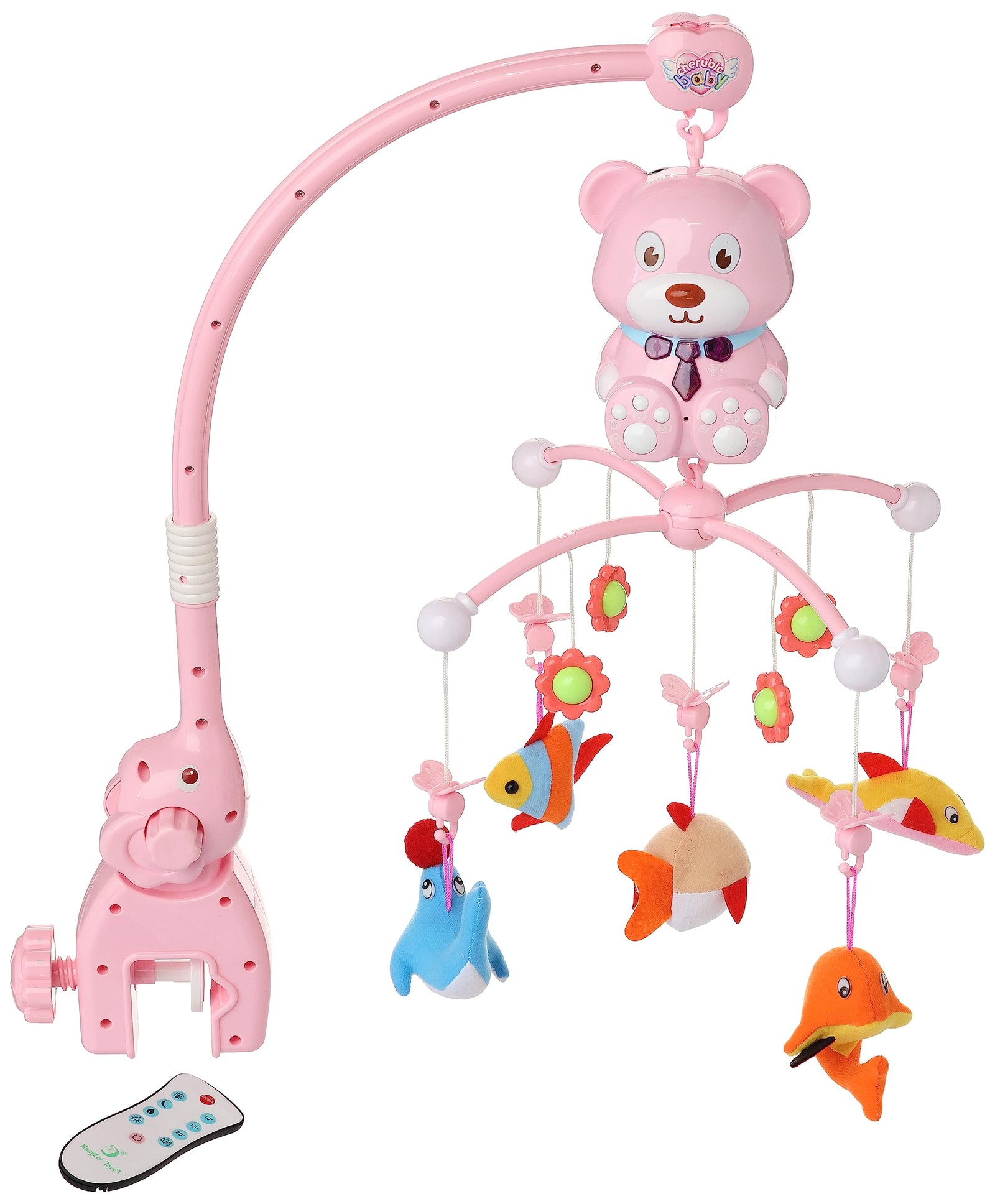 Remote Controlled Crib Nature Musical Mobile - Pink