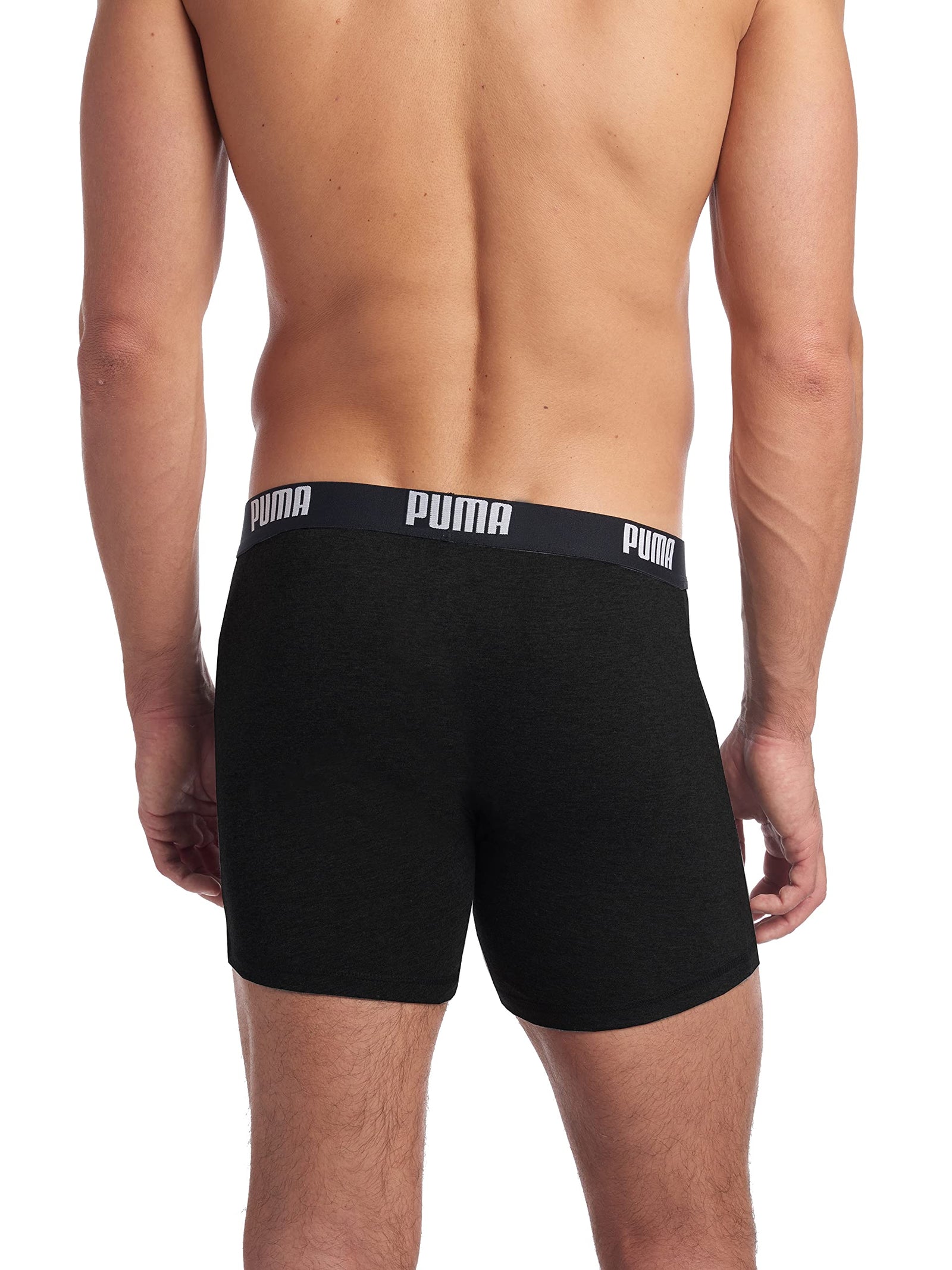 PUMA Men's 3-Pack Cotton Boxer Briefs