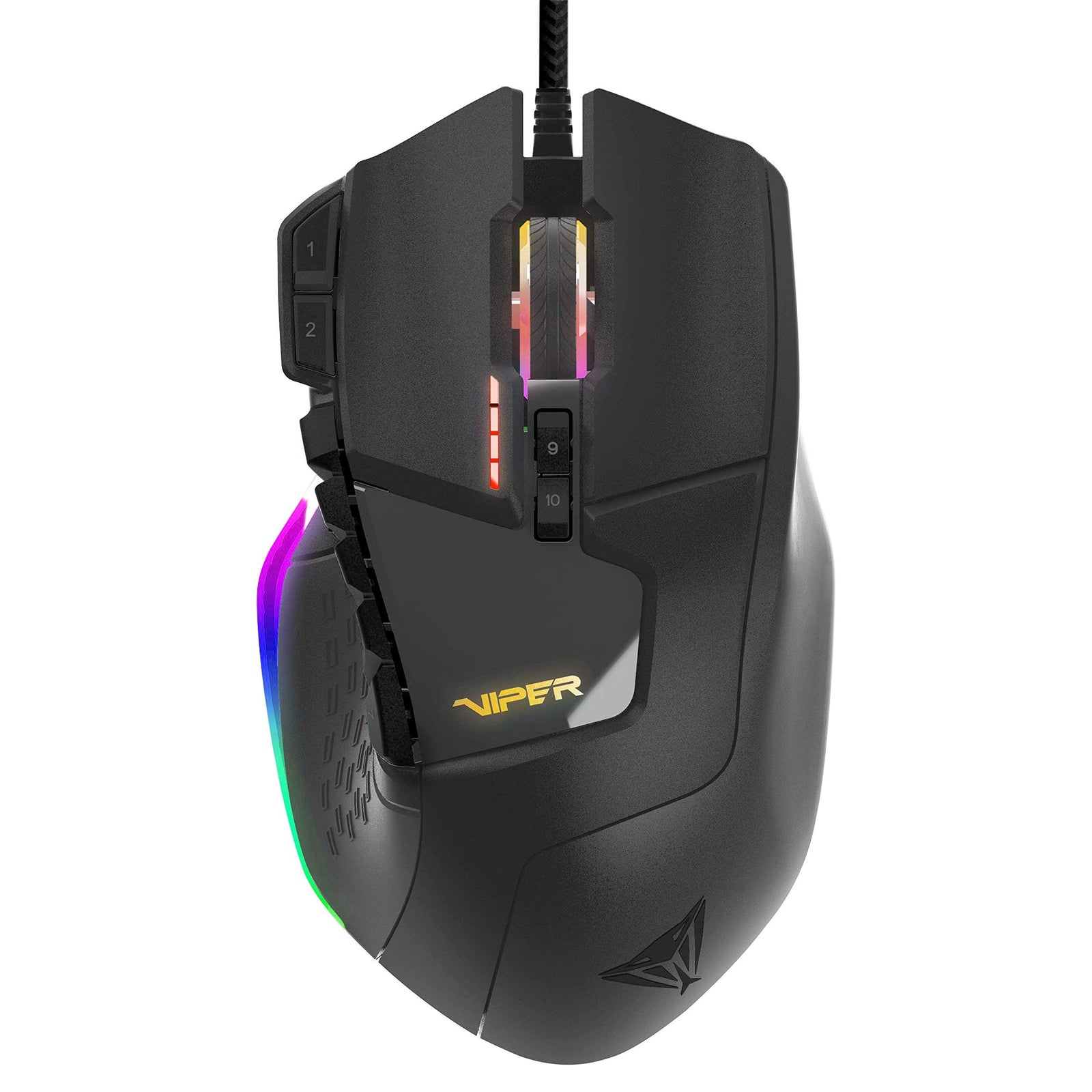 Patriot Viper Gaming V570 Rgb Blackout Edition Pro Laser Mouse Up To 12,000 Dpi Pv570Luxwak