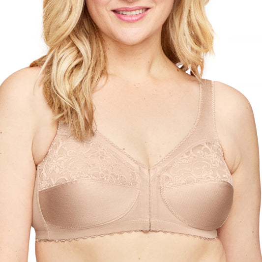 Glamorise womens MagicLift Front Close Support Bra Full Figure Plus Size Magiclift Front Close Support Bra #1200  Glamorise   