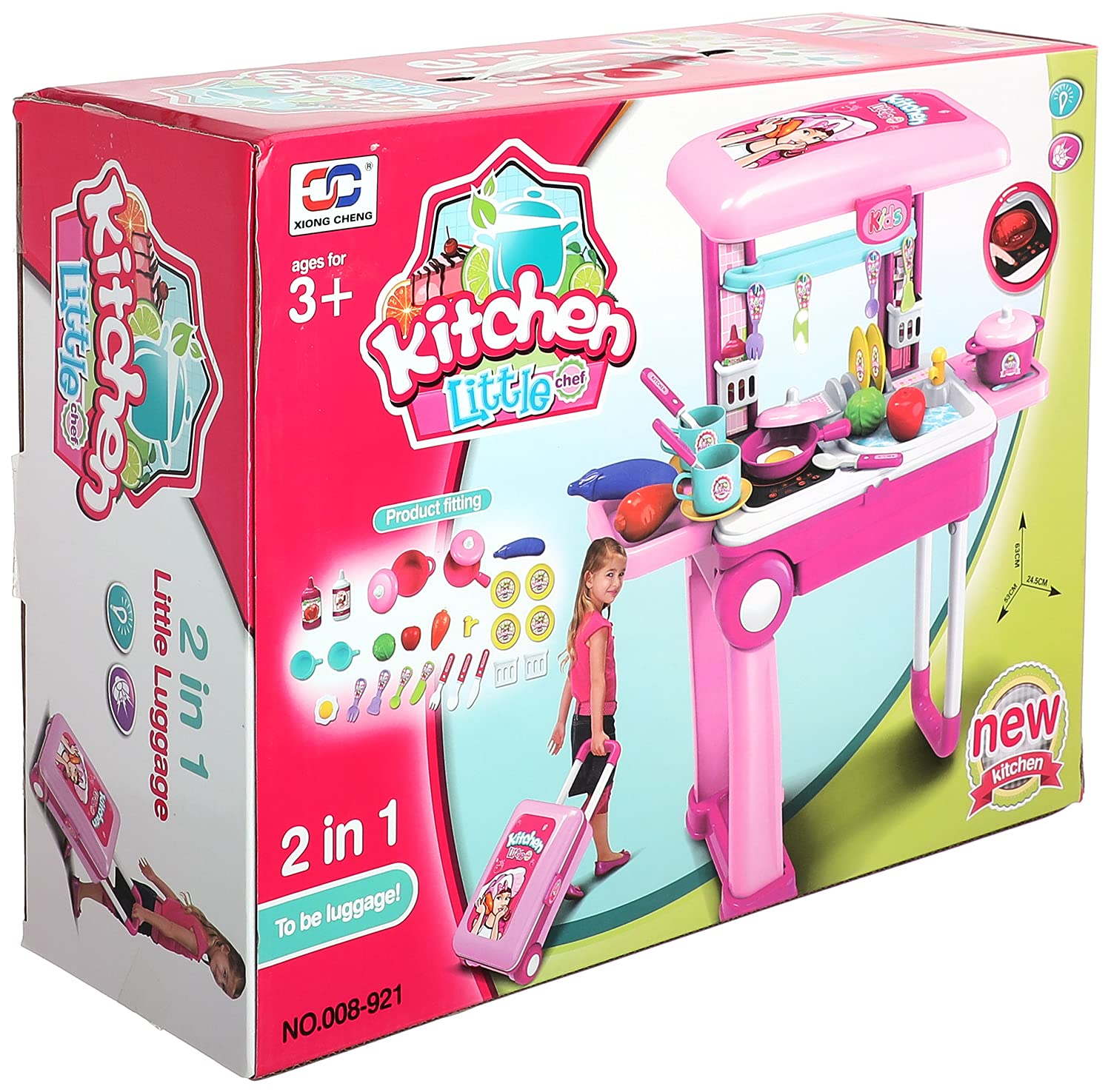 Xiong Cheng 2 in 1 Kitchen Playset for Girls - Multi Color