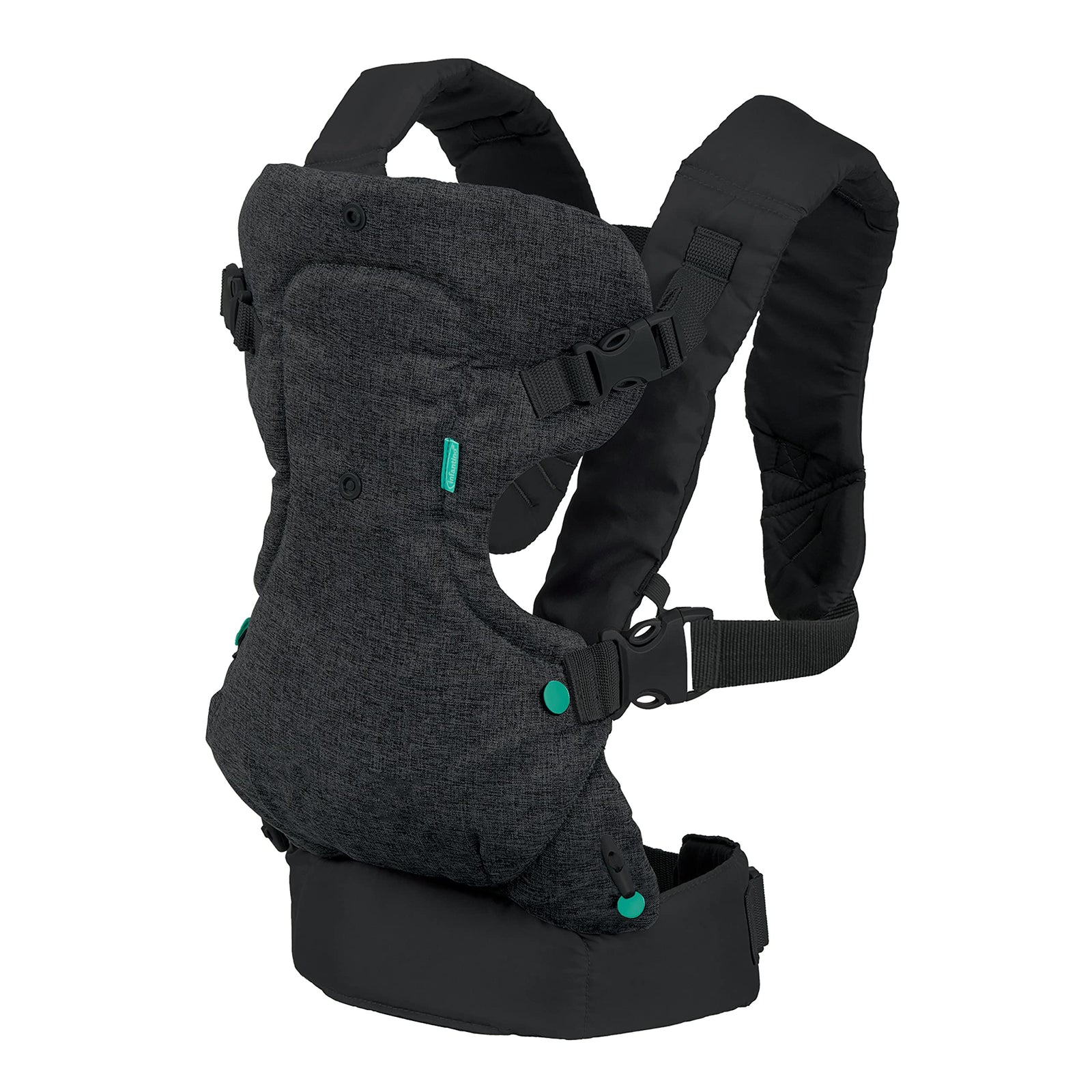 Infantino Flip Advanced 4-in-1 Grey Carrier - Ergonomic, convertible, face-in and face-out front and back carry for newborns and older babies 8-32 lbs / 3.6-14.5 kg