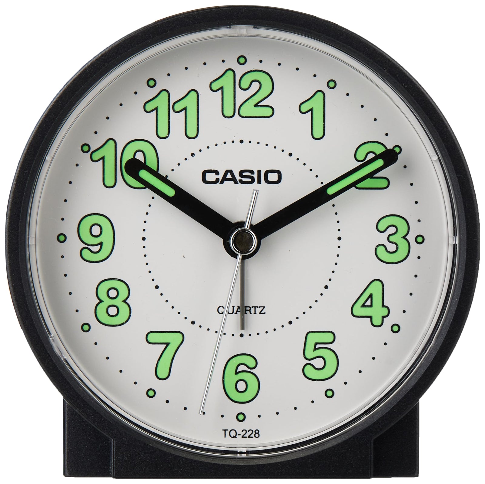 Casio Tq-228-1Df Alarm Clock, White/Black