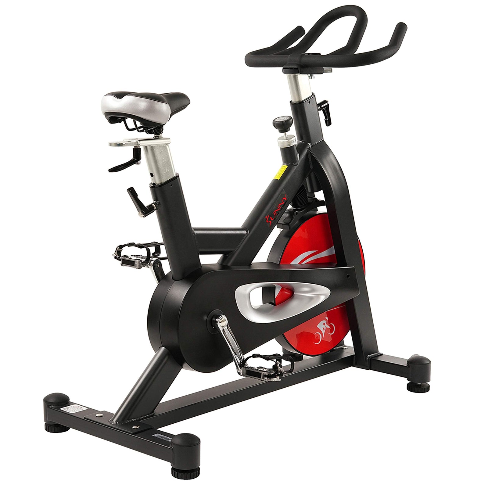 Sunny Health & Fitness Unisex Adult Sf-B1714 Evolution Pro Magnetic Belt Drive Indoor Cycling Bike - Black, One Size