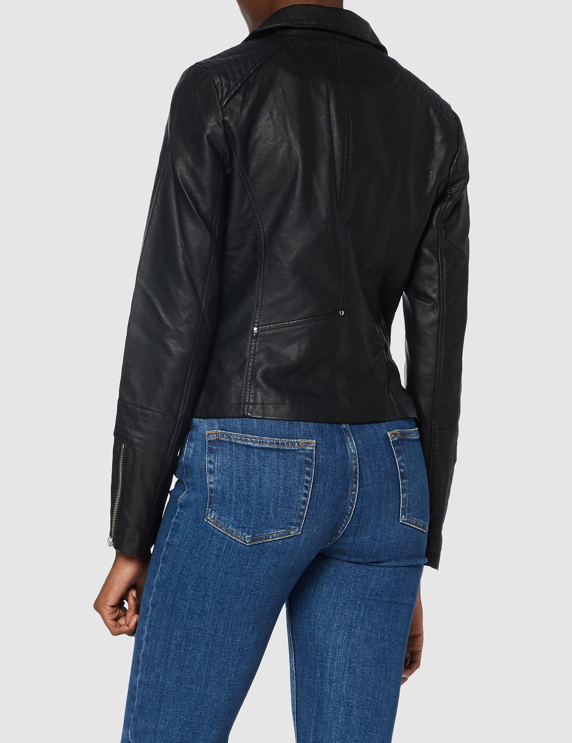 Only Women's ONLGEMMA FAUX LEATHER BIKER OTW NOOS Jacket