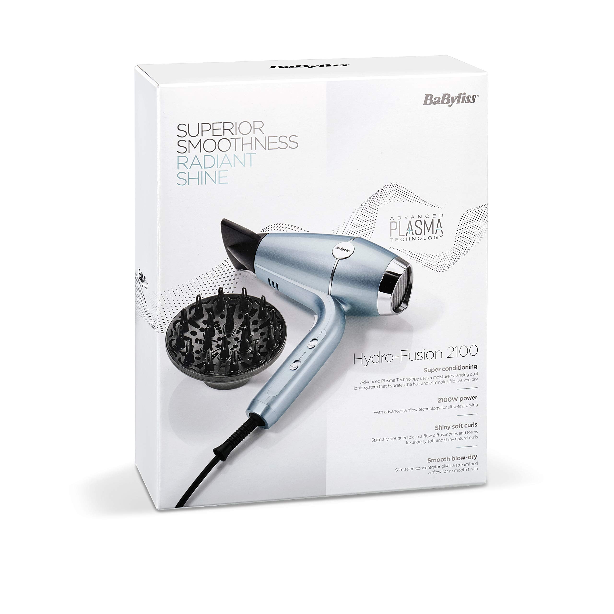 BaByliss DC Hair Dryer 2100w Advanced Plasma Ionic Technology Ligh Safqqa