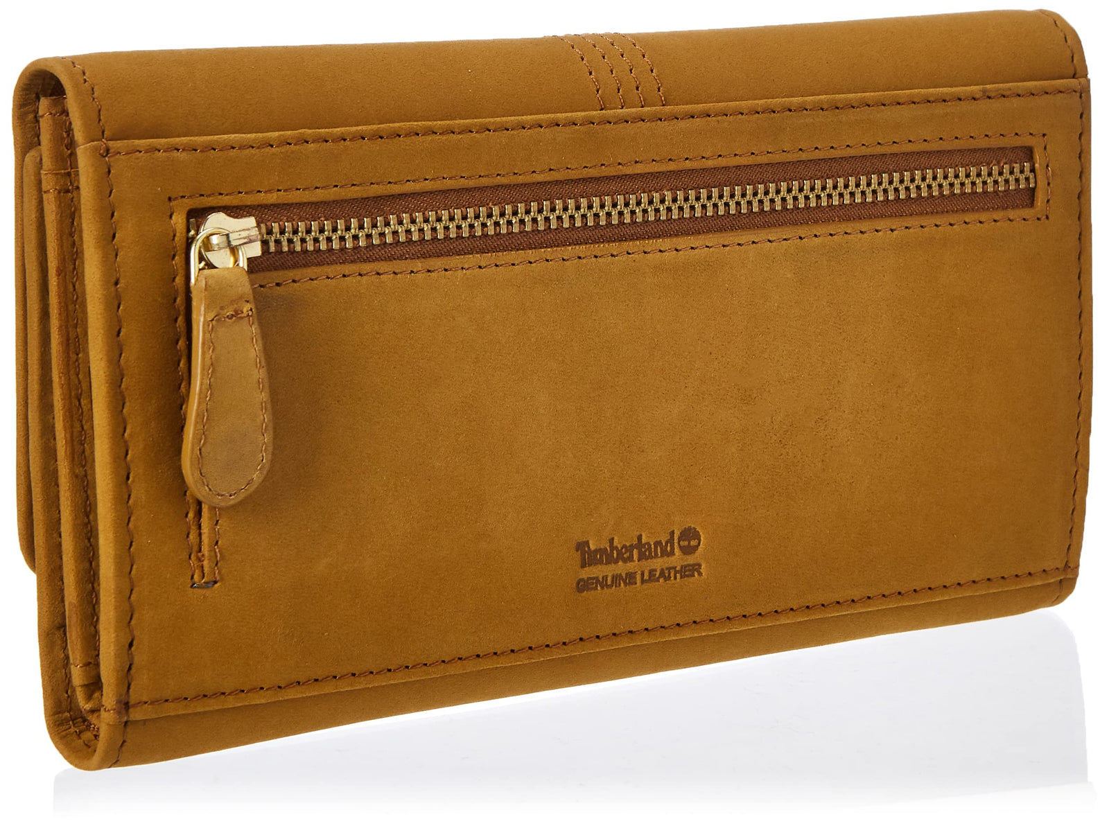 Timberland Leather RFID Flap Wallet Clutch Organizer Color: Wheat (Nubuck)