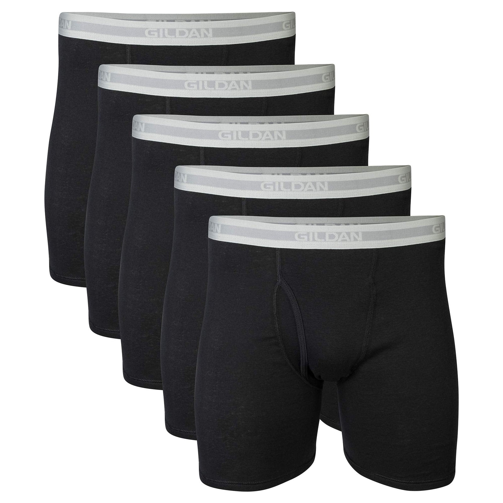 Gildan Men's Regular Leg Boxer Briefs, Multipack