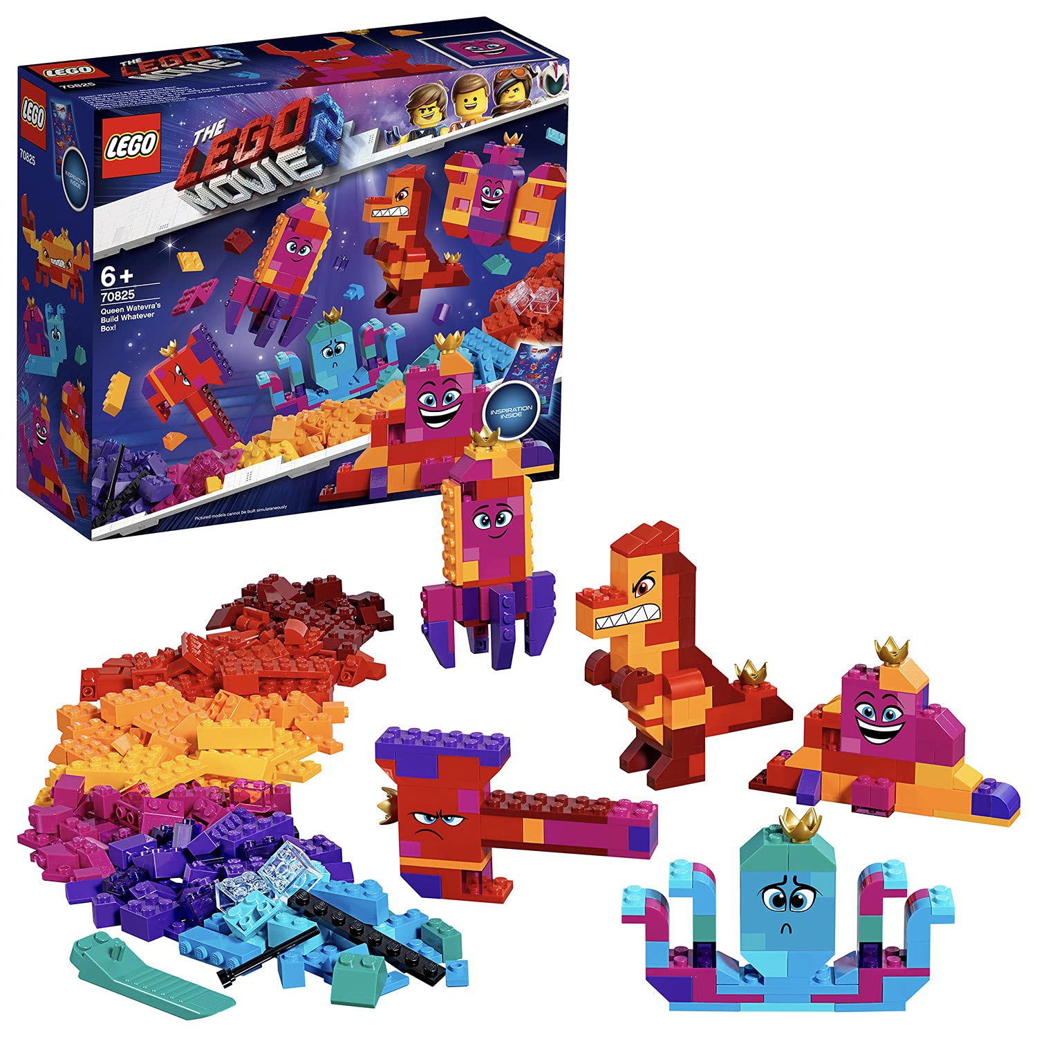 LEGO The Movie 2 Queen Watevra's Build Whatever Box, Multi-Colour, 70825