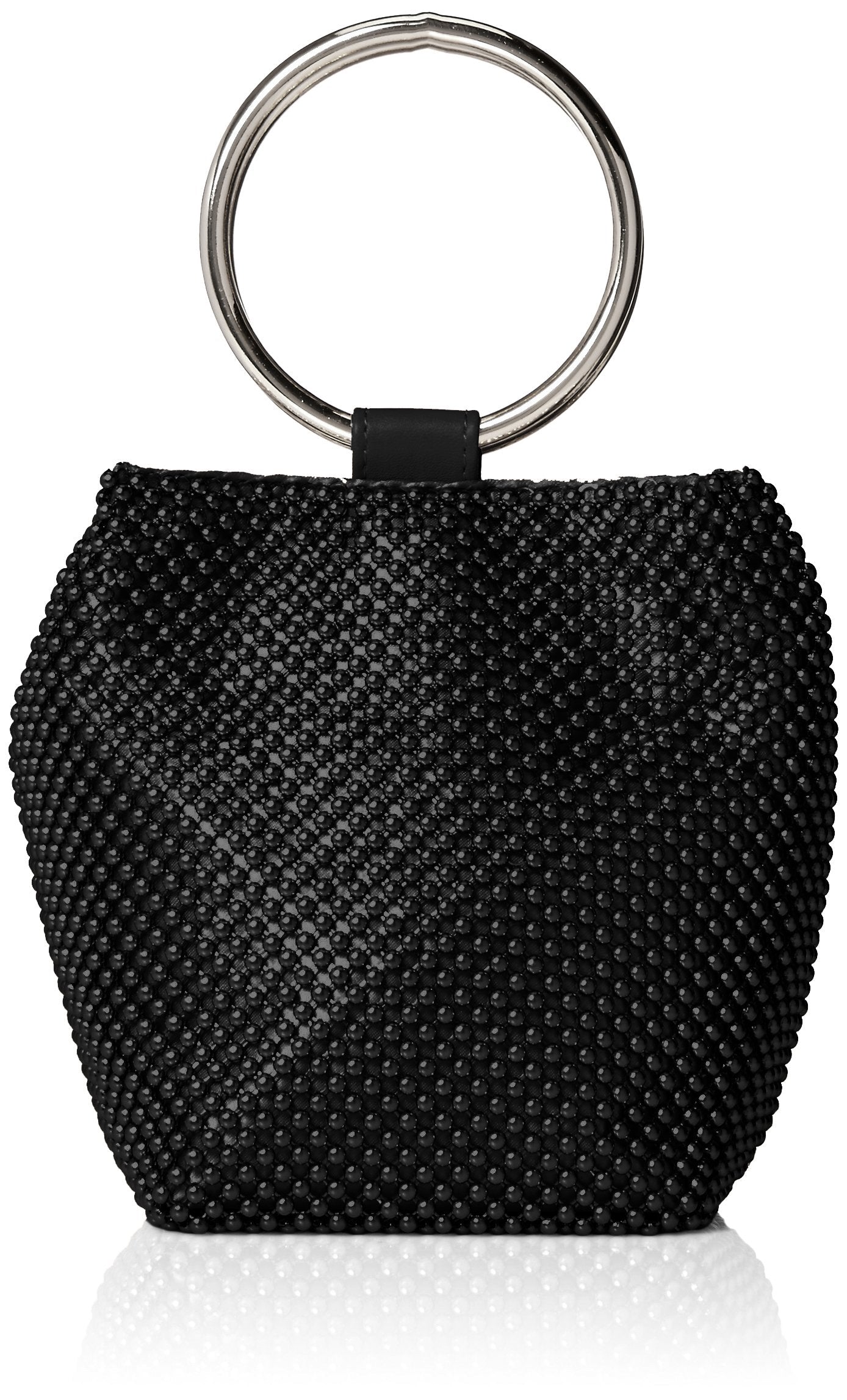 Jessica McClintock Women's Gwen Ball Mesh Ring Wristlet Pouch Clutch