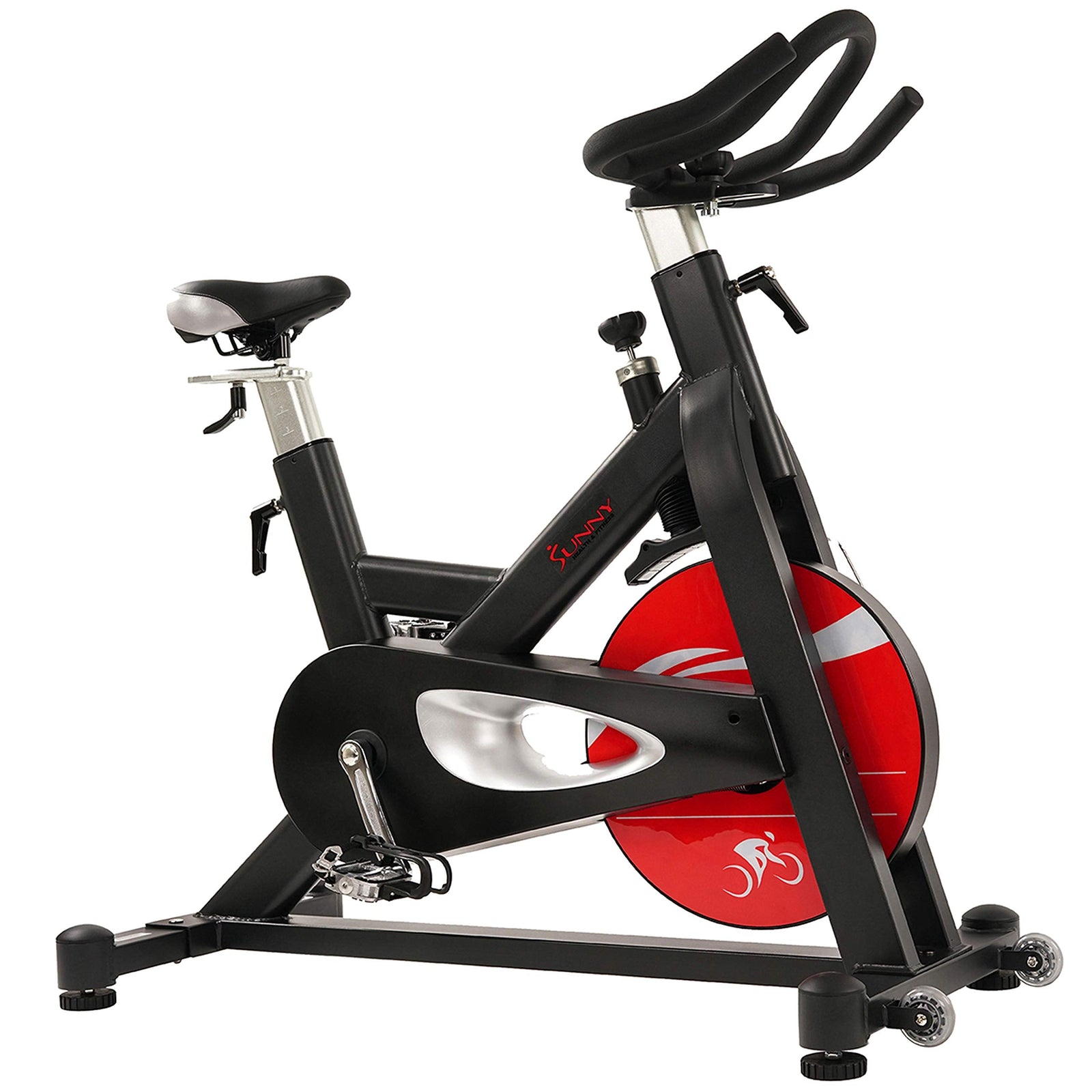 Sunny Health & Fitness Unisex Adult Sf-B1714 Evolution Pro Magnetic Belt Drive Indoor Cycling Bike - Black, One Size