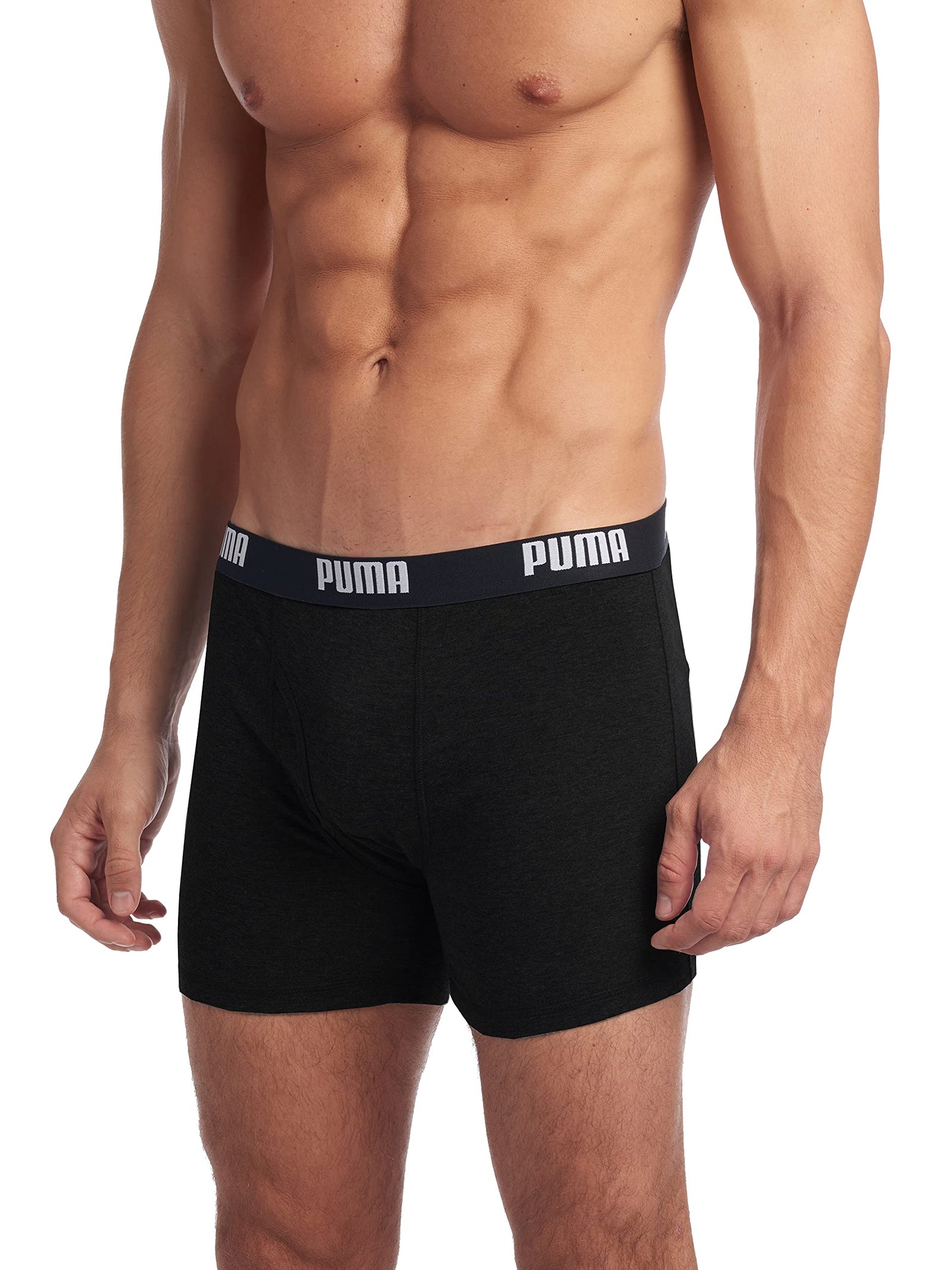 PUMA Men's 3-Pack Cotton Boxer Briefs