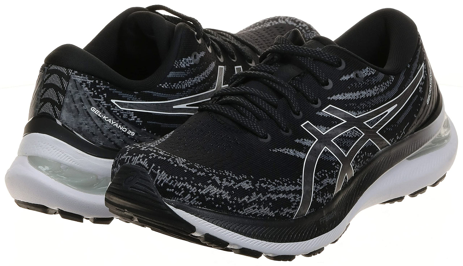 ASICS 1012B272-004 GEL-KAYANO 29 Running Shoes For Women Size 40.5 EU - Black White