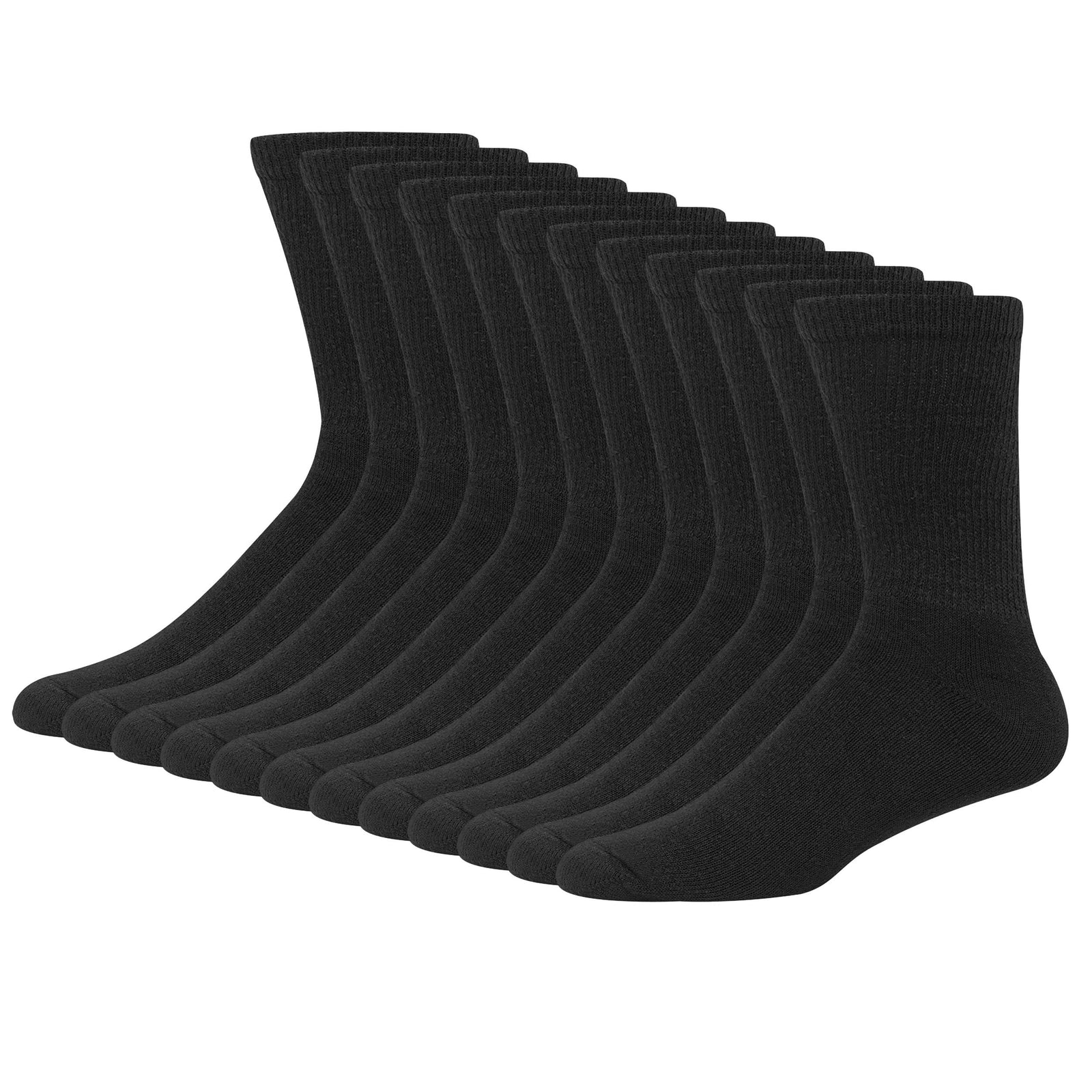 Hanes mens Double Crew Socks 12-pair Pack, Available in Big & Tall  Hanes   