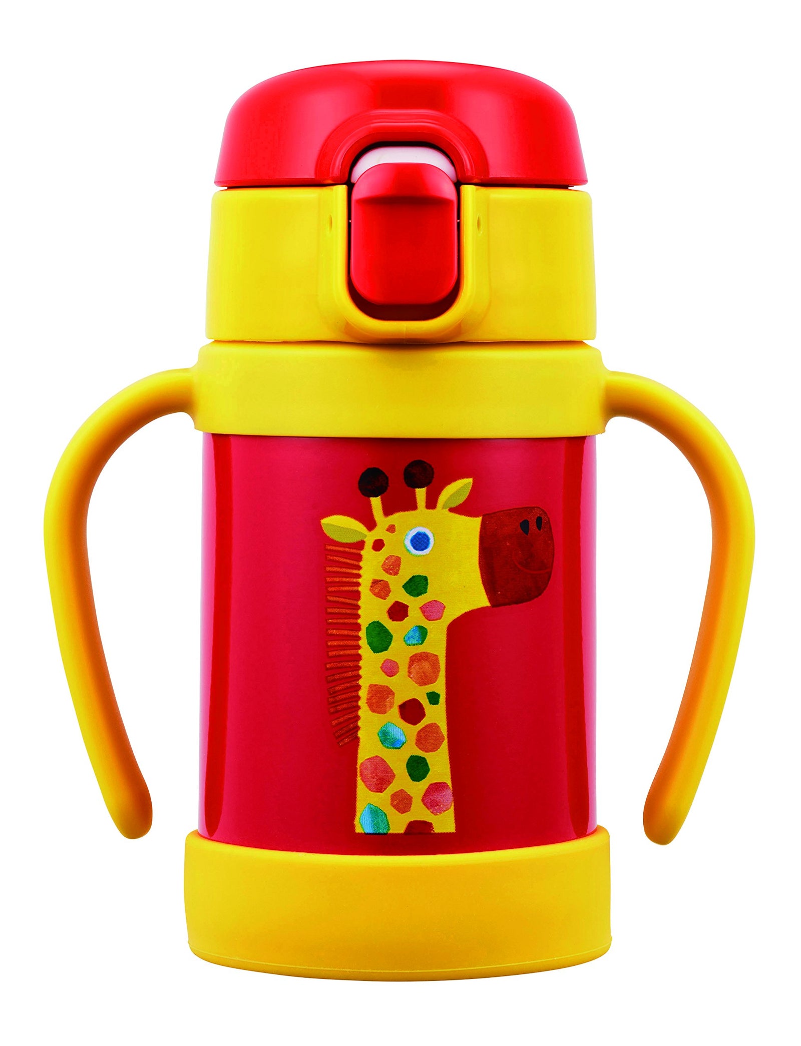 Tiger stainless steel thermal bottle 0.28 litre capacity, in red x yellow color mck-a280