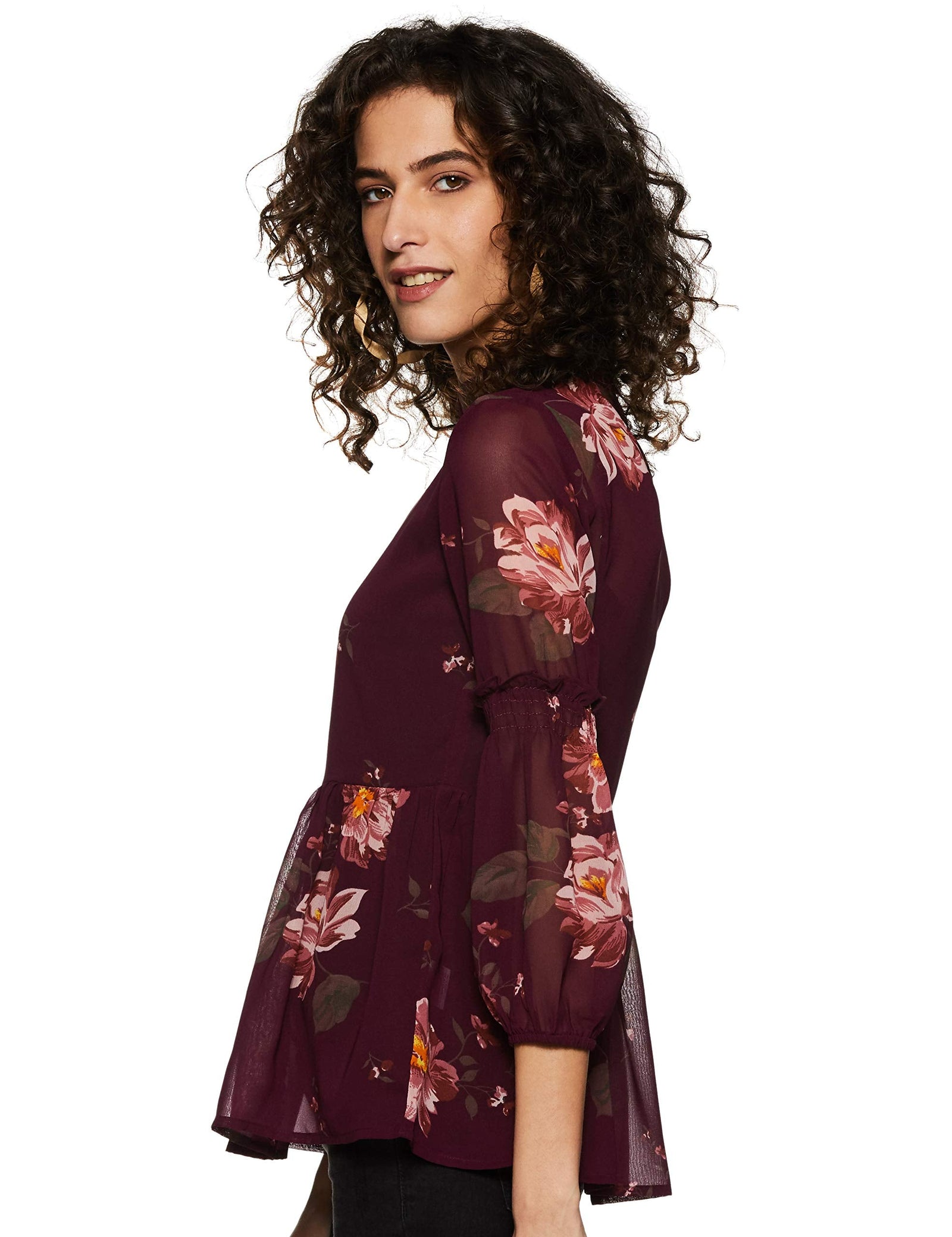 Styleville.in Women's Floral Regular Fit Top