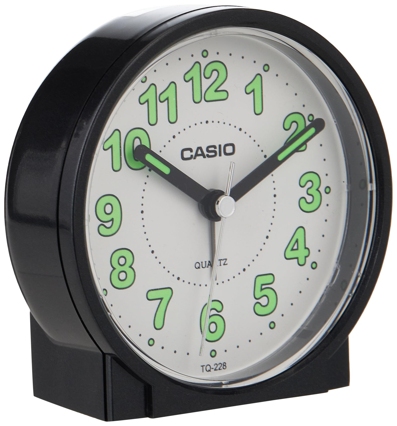 Casio Tq-228-1Df Alarm Clock, White/Black