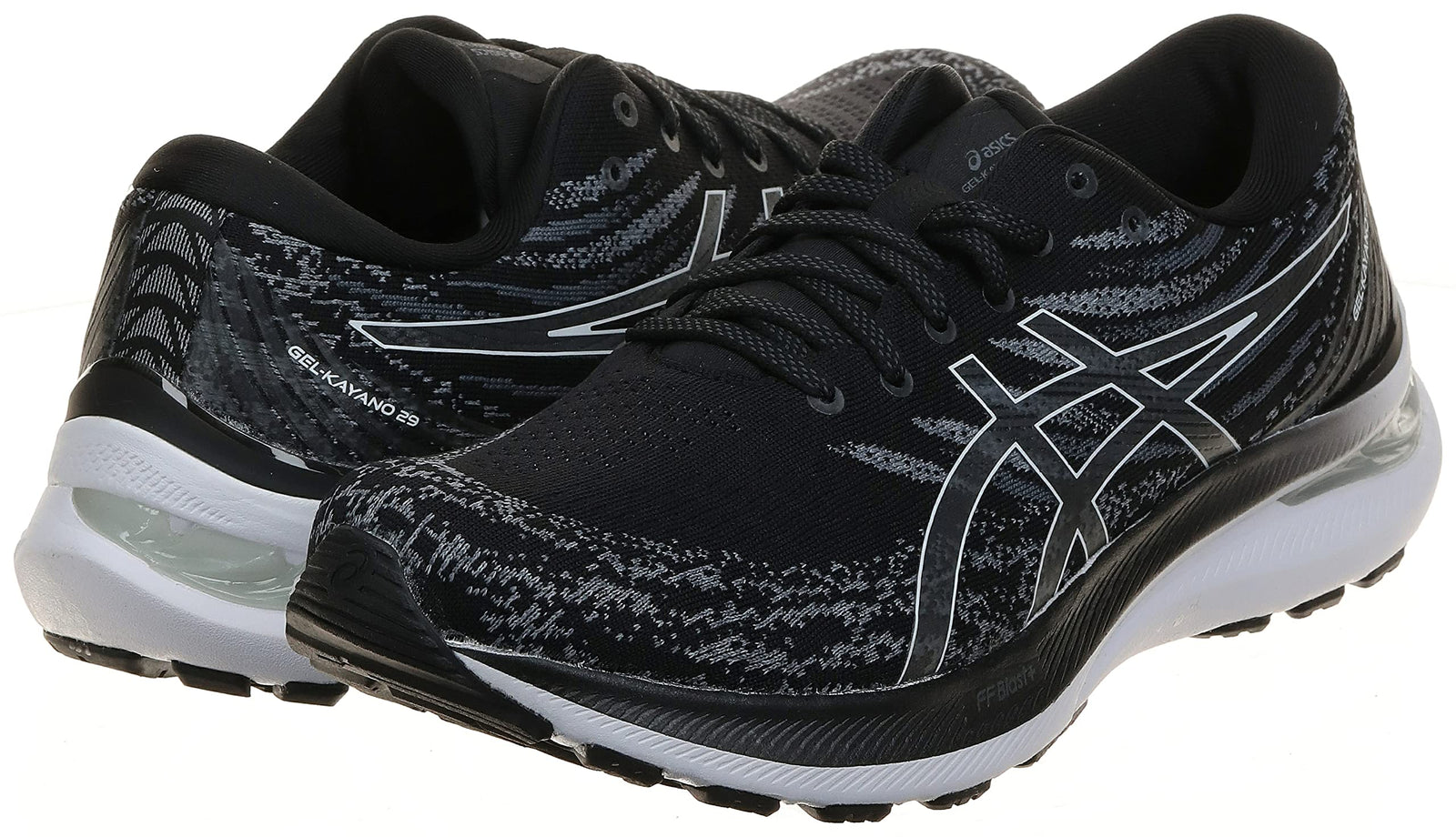 ASICS 1011B440 GEL-KAYANO 29 Running Shoes For Men Size 42 EU - Black White