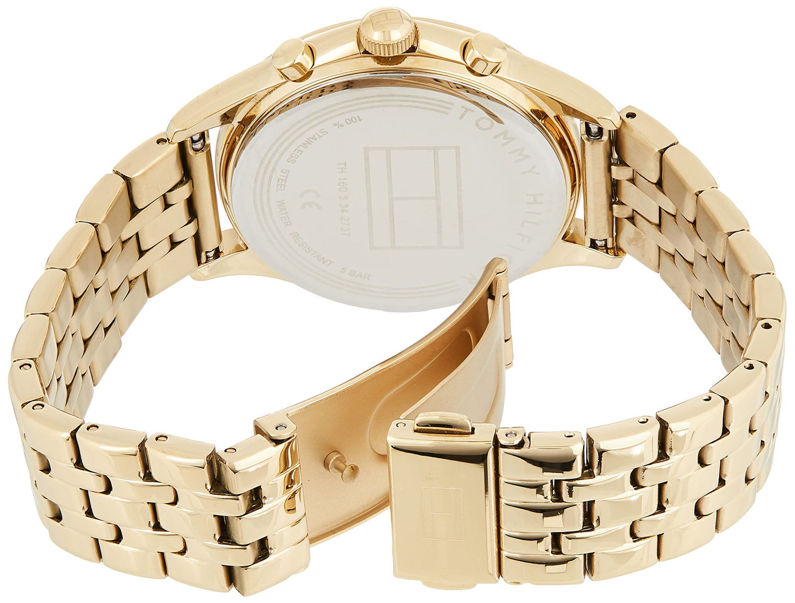 Tommy Hilfiger Womens Quartz Wrist Watch, Chronograph and Stainless Steel- 1782121