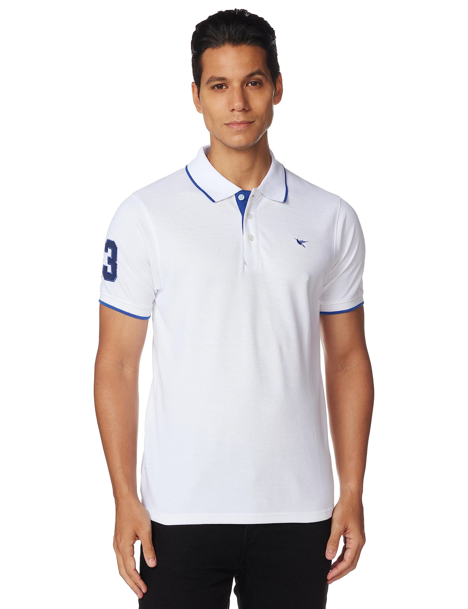 Deniklo Men's Solid Regular fit Polo Shirt