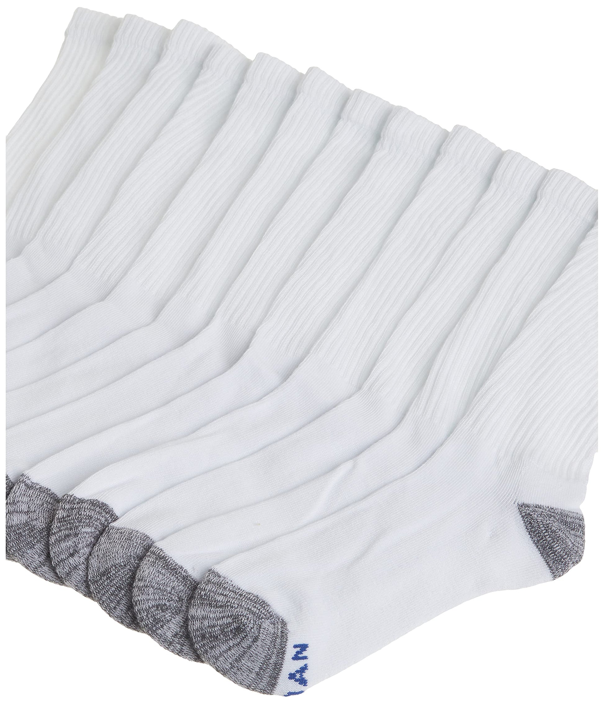 Gildan Mens Polyester Half Cushion Crew Socks 12 Pack Safqqa 3019