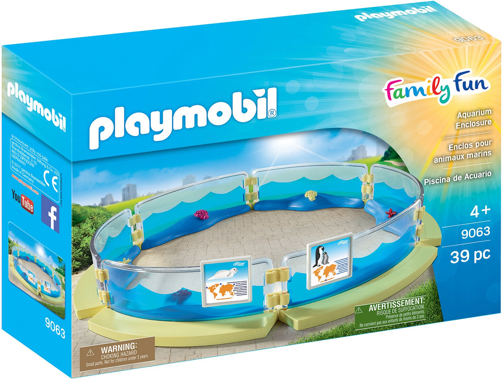 Playmobil aquarium Enclosure Building Set - 39 Pieces