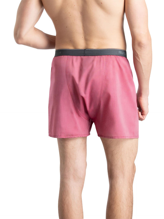 Fruit of the Loom Men's Tag-Free Boxer Shorts (Knit & Woven), One size