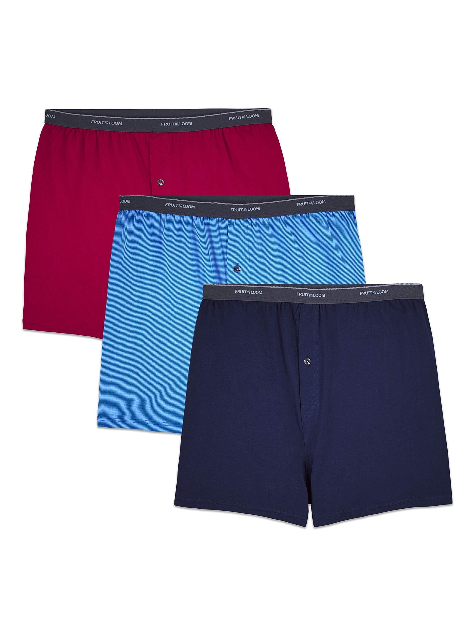 Fruit of the Loom Men's Big Man Knit Boxers (Pack of 3)