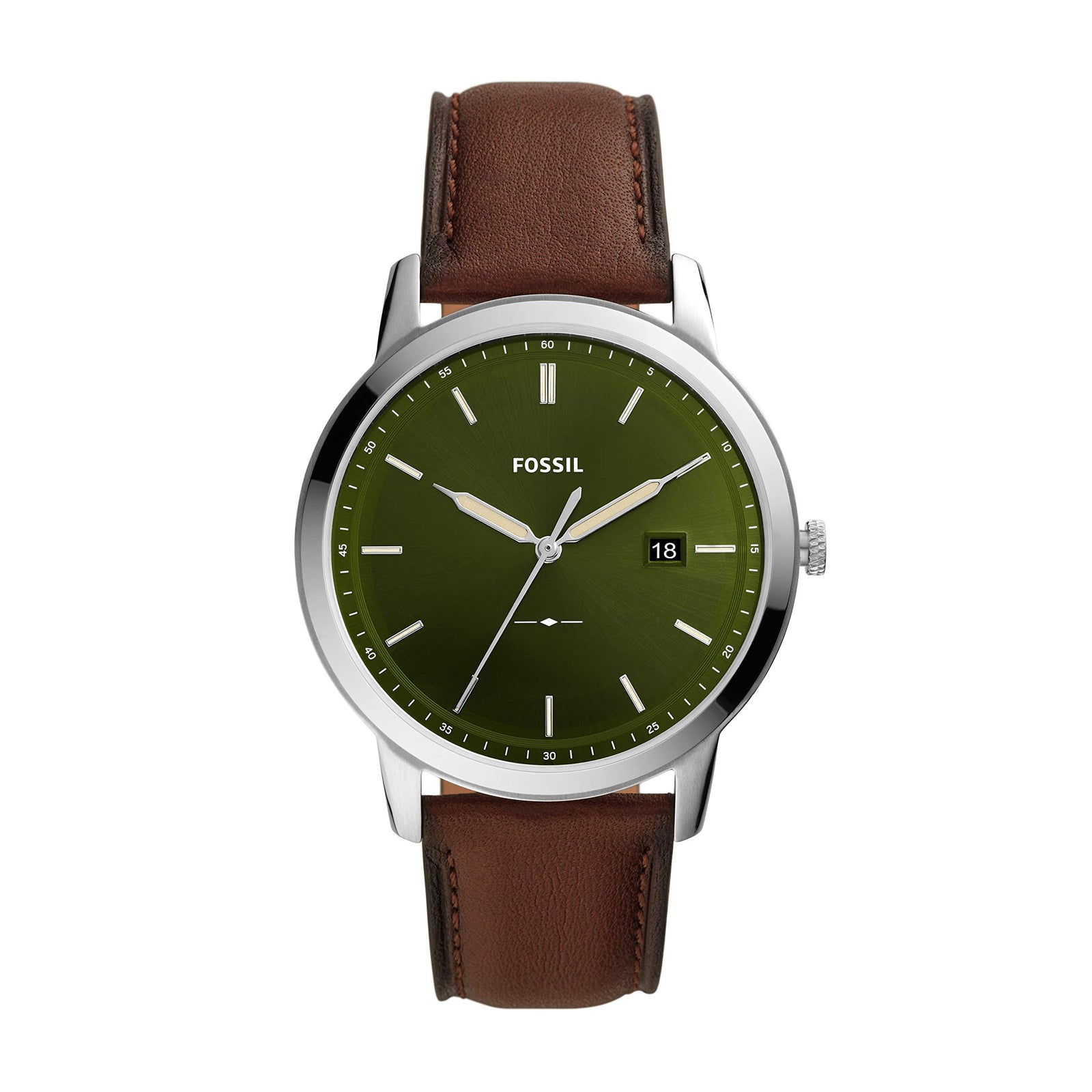 Fossil Men's Minimalist Stainless Steel Slim Casual Watch