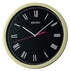 Seiko wall clock quiet sweep hand gold & black- qxa476g