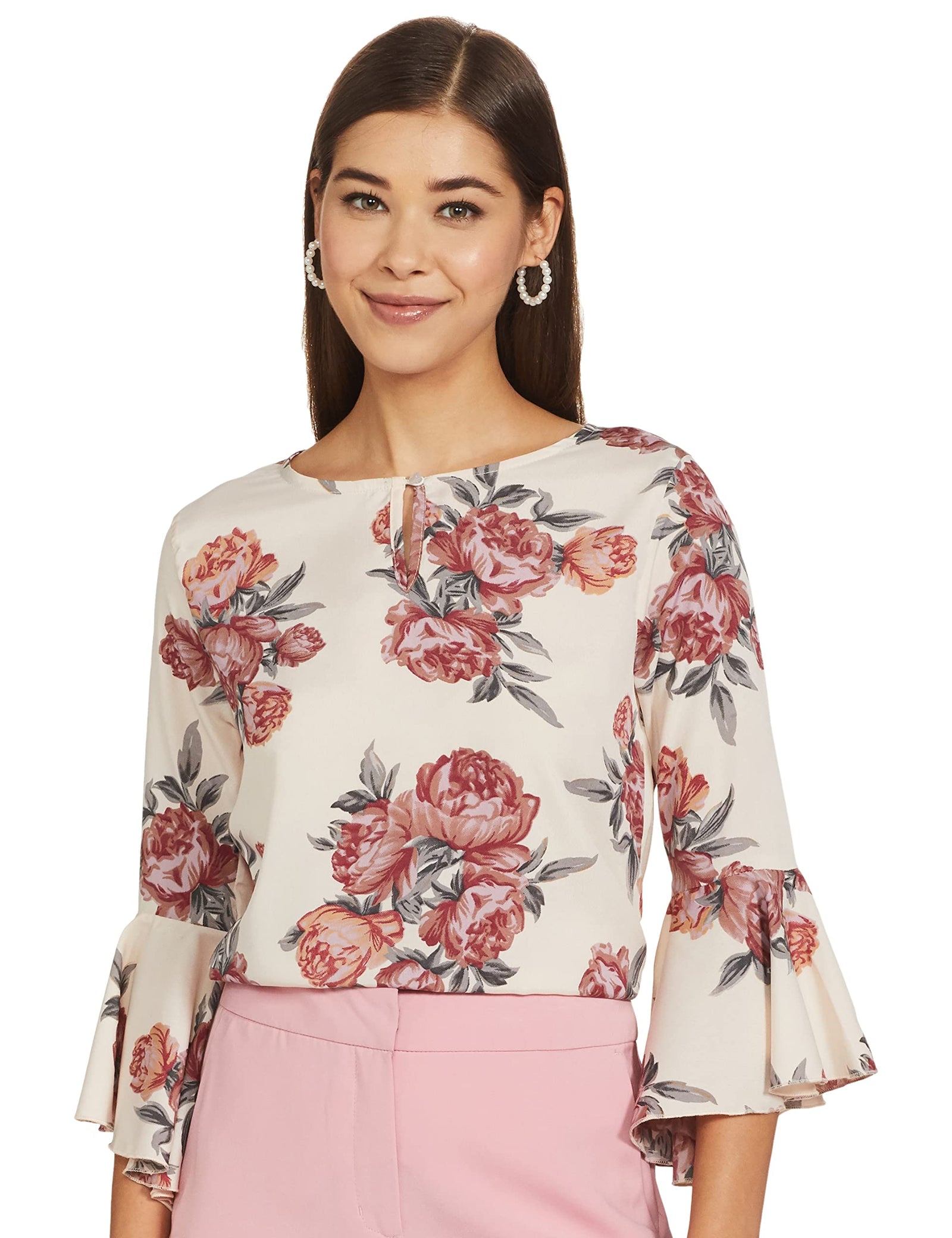 Styleville.in Women's Floral Regular Fit Top